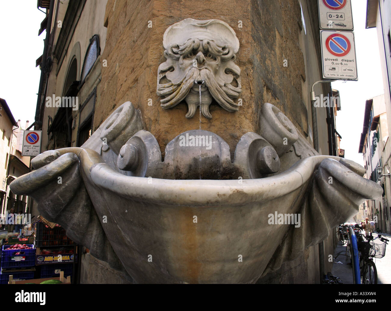 Water Fountain, Florence, Italy Stock Photo Alamy