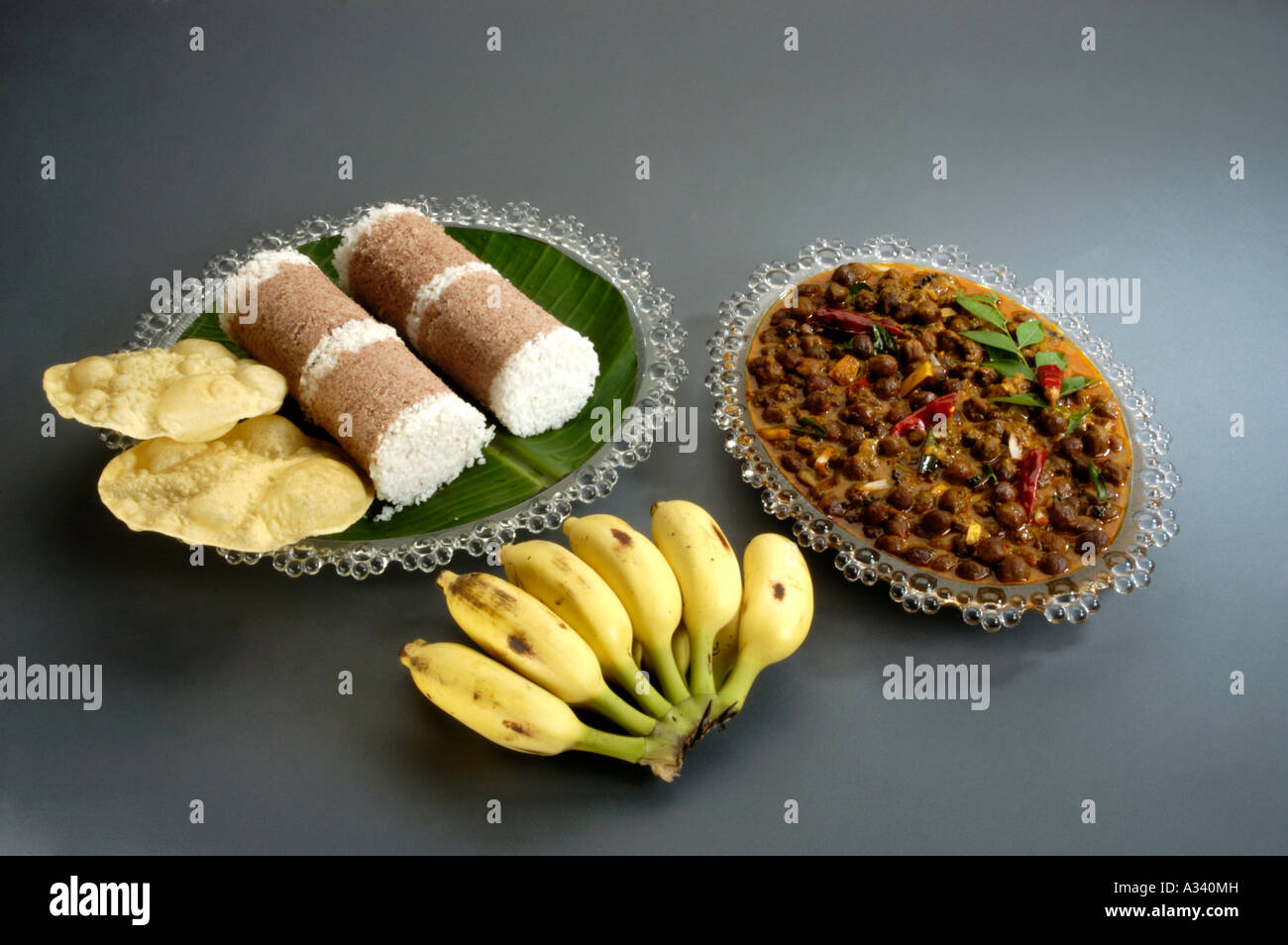PUTTU AND KADALA KARI STAPLE FOOD OF KERALA Stock Photo Alamy