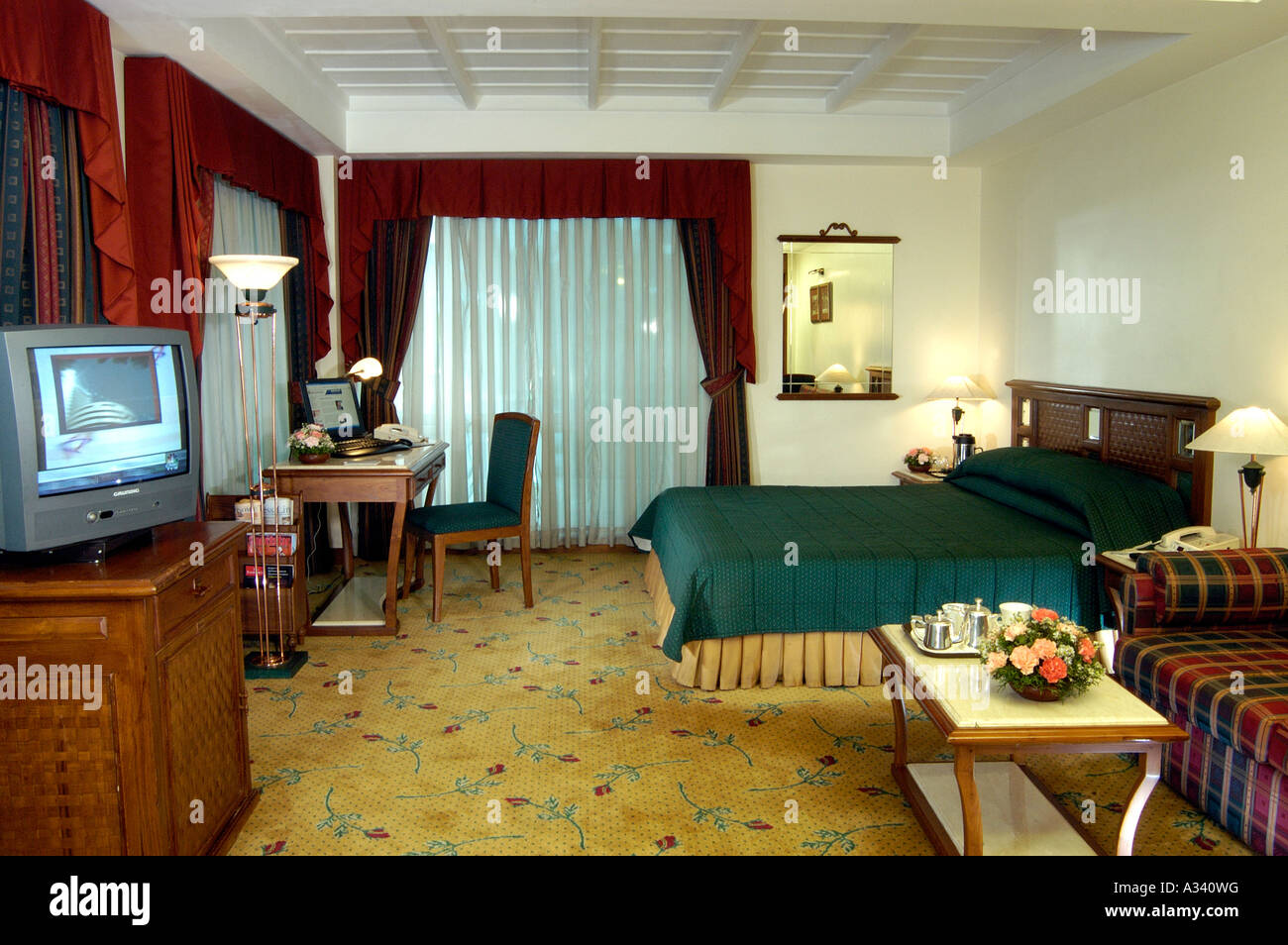 Interiors Of Muthoot Plaza Hotel Trivandrum Stock Photo