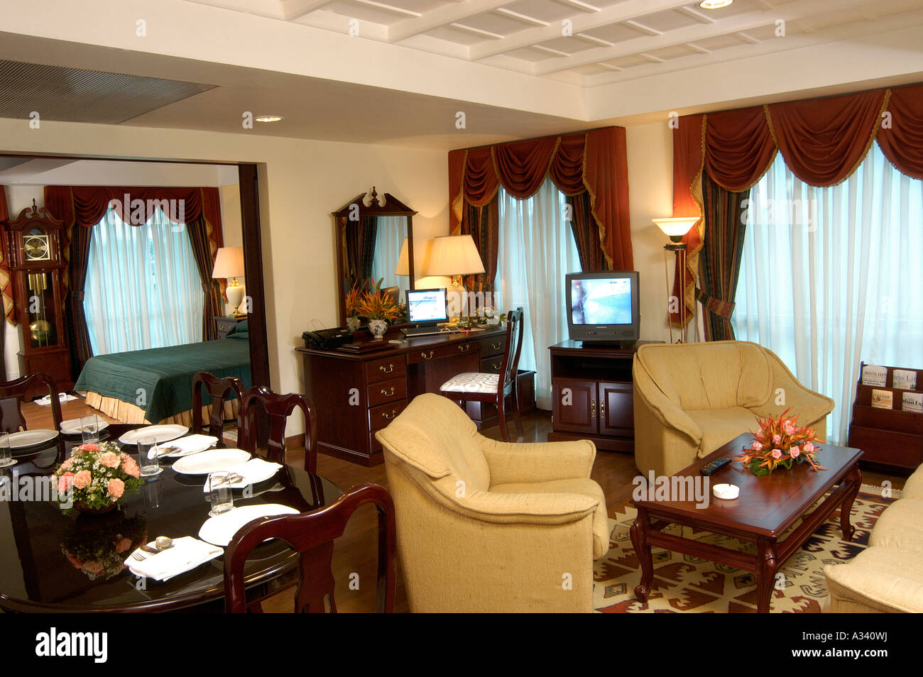 Interiors Of Muthoot Plaza Hotel Trivandrum Stock Photo