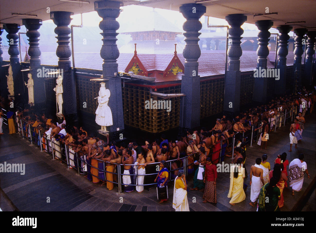 SRI KRISHNA TEMPLE GURUVAYUR KERALA Stock Photo