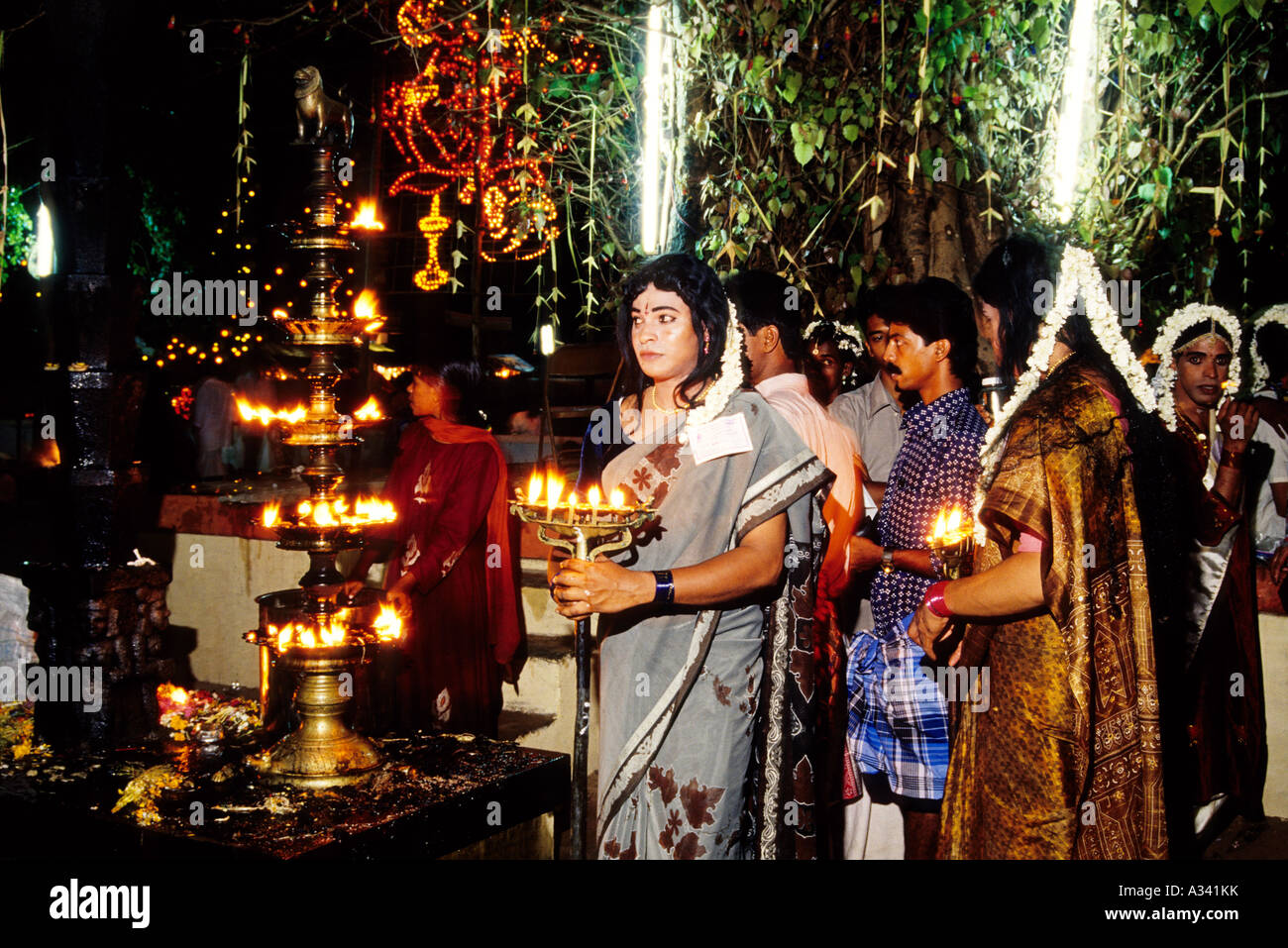 CHAMAYAVILAKKU FESTIVAL OF KOTTANKULANGARA TEMPLE IN KOLLAM KERALA