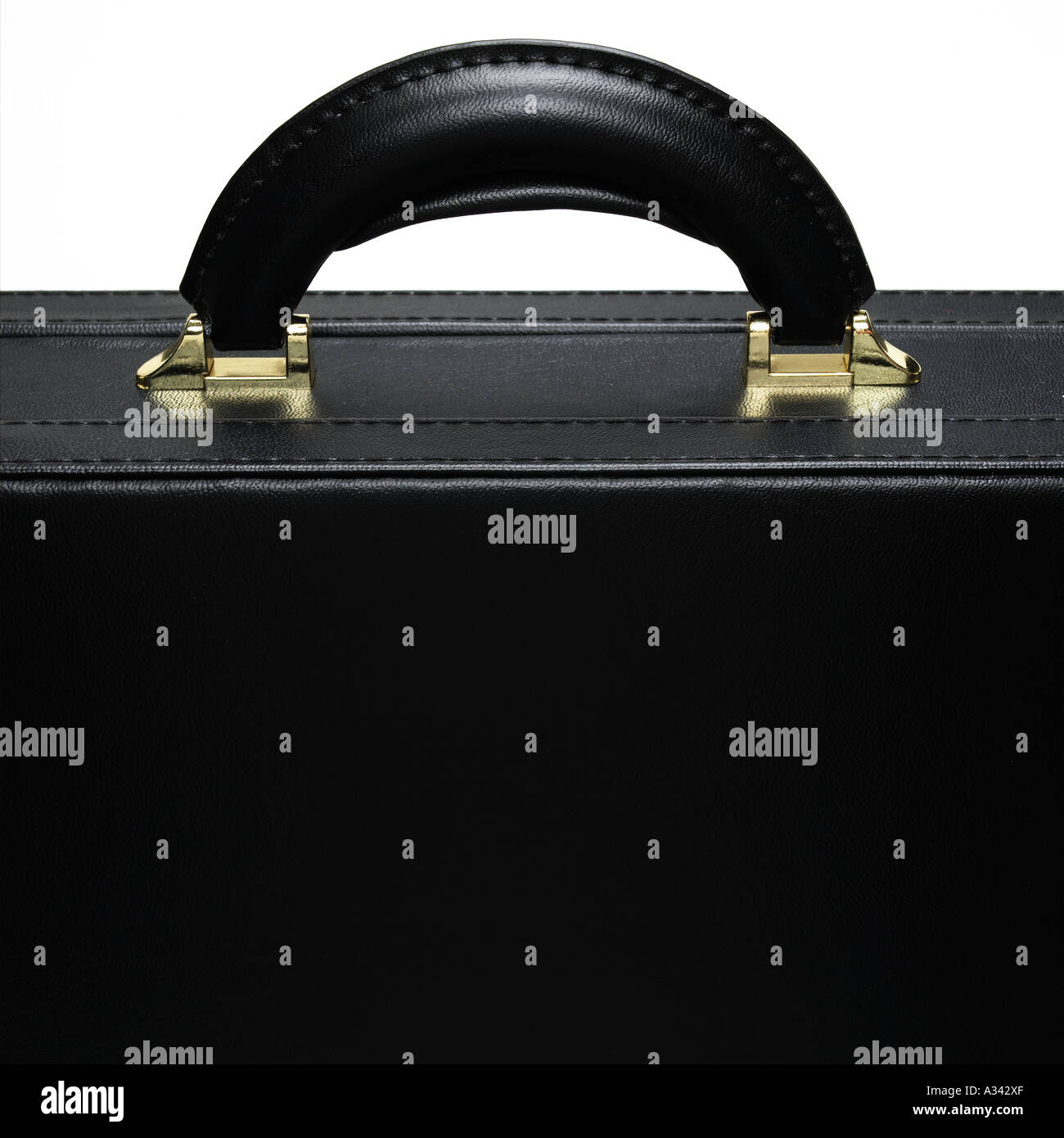 black briefcase handle Stock Photo Alamy