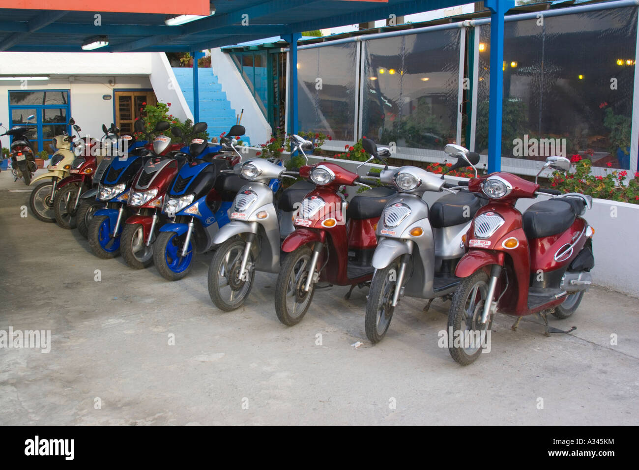 Greek bike hire hi-res stock photography and images - Alamy