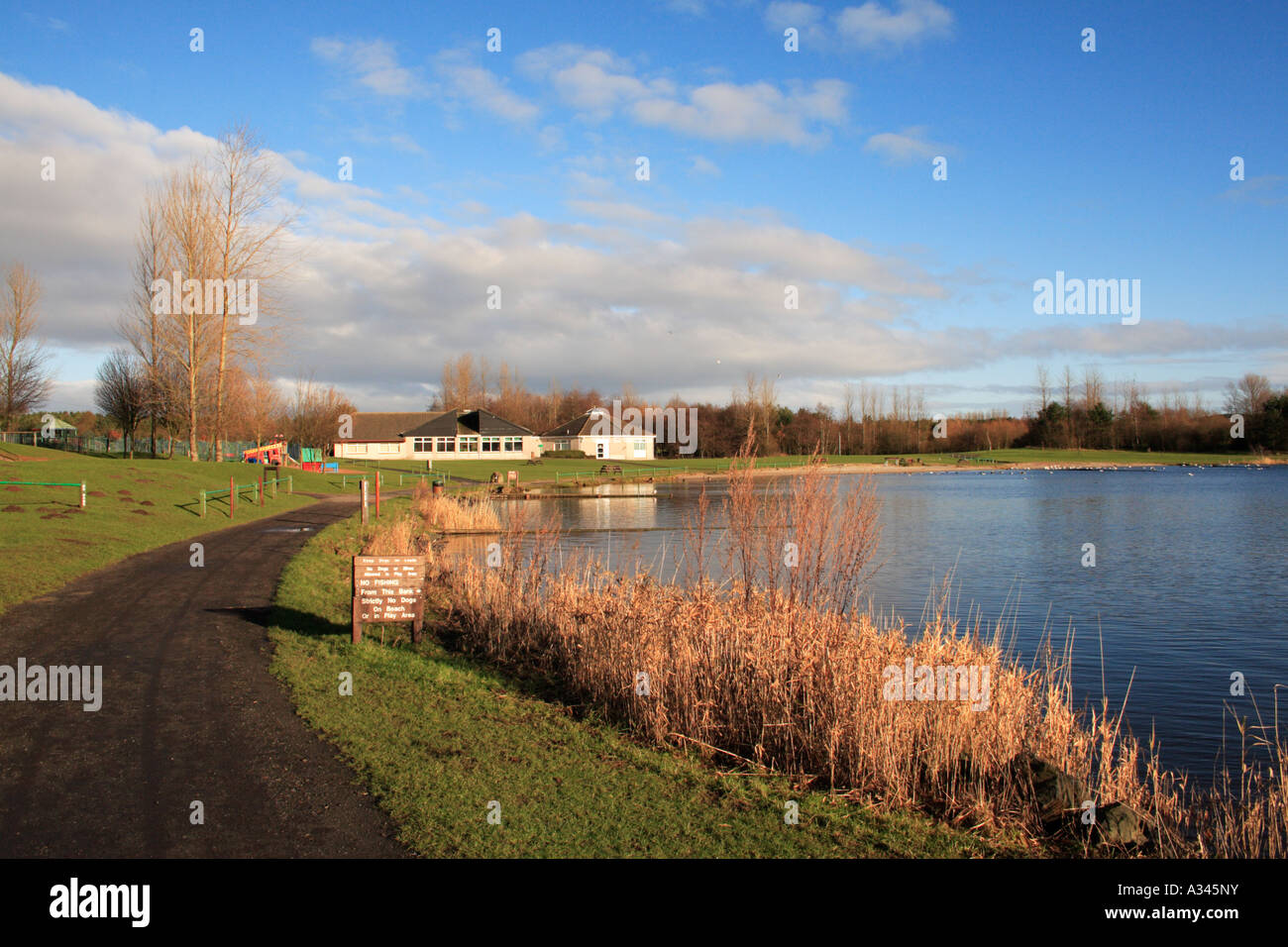 Land Reclamation at Lochore meadows in Fife Scotland Stock Photo