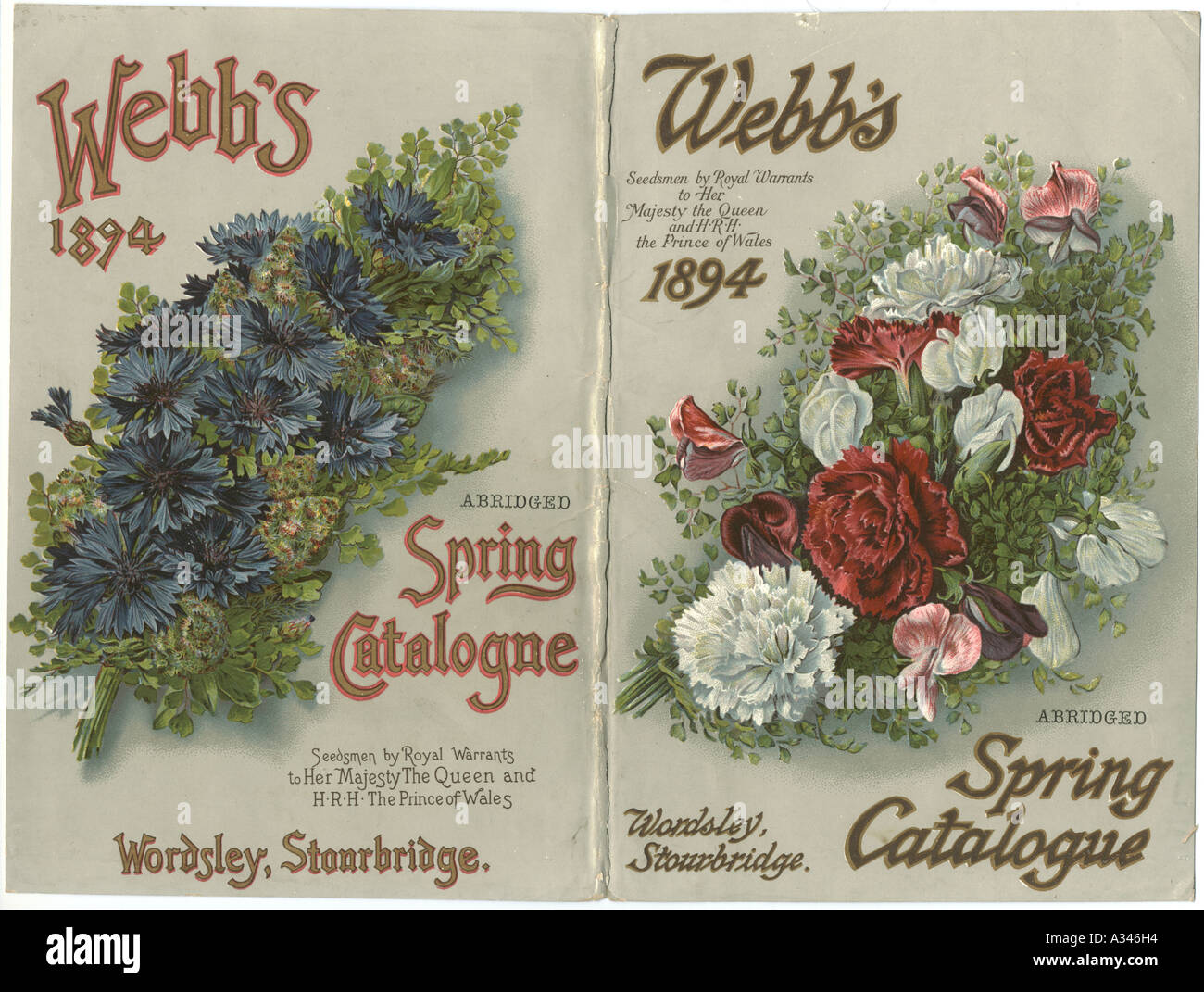 Webb's Spring Catalogue 1894 Stock Photo