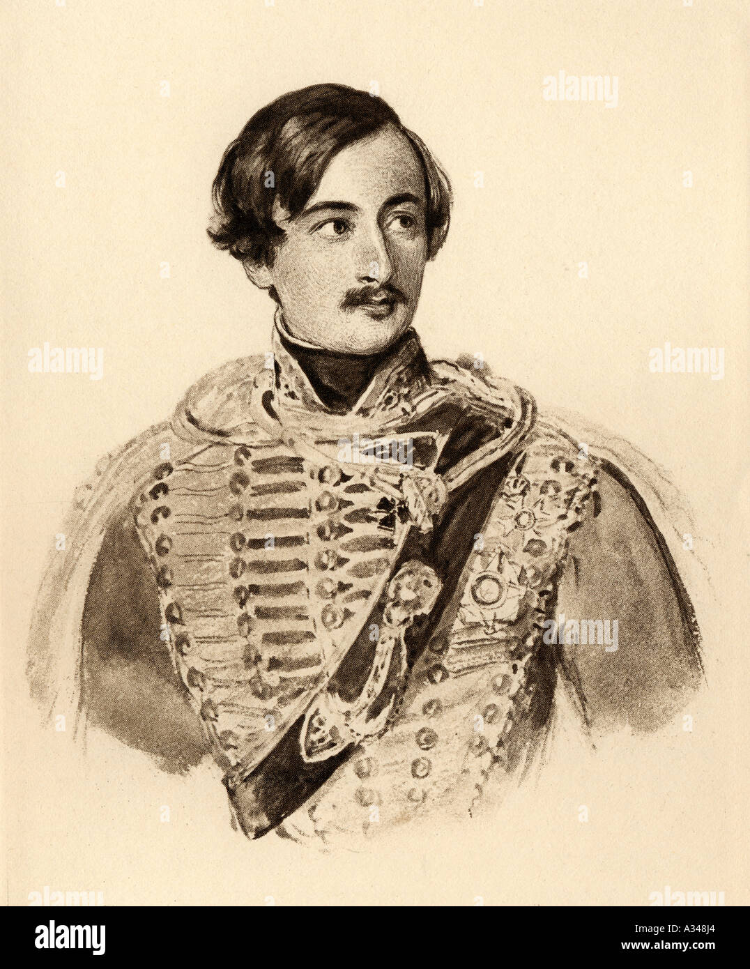 Count Alexander Konstantin Albrecht von Mensdorff-Pouilly, Prince von Dietrichstein zu Nikolsburg 1814-1871. Austrian general, diplomat and politician Stock Photo