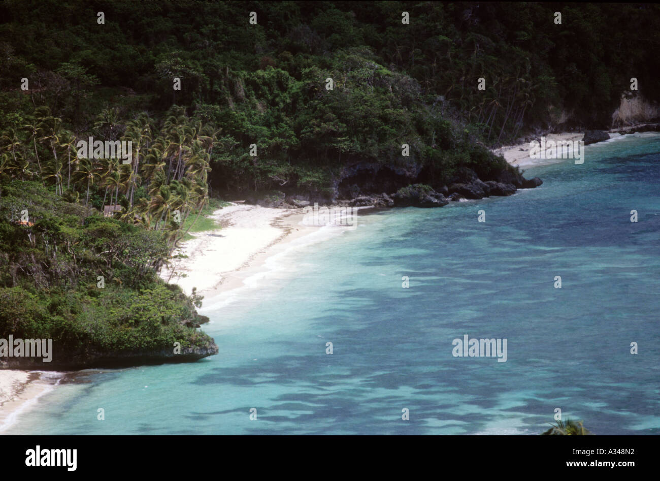 One of the many white sand beaches in Palawan, Philippines Stock Photo ...