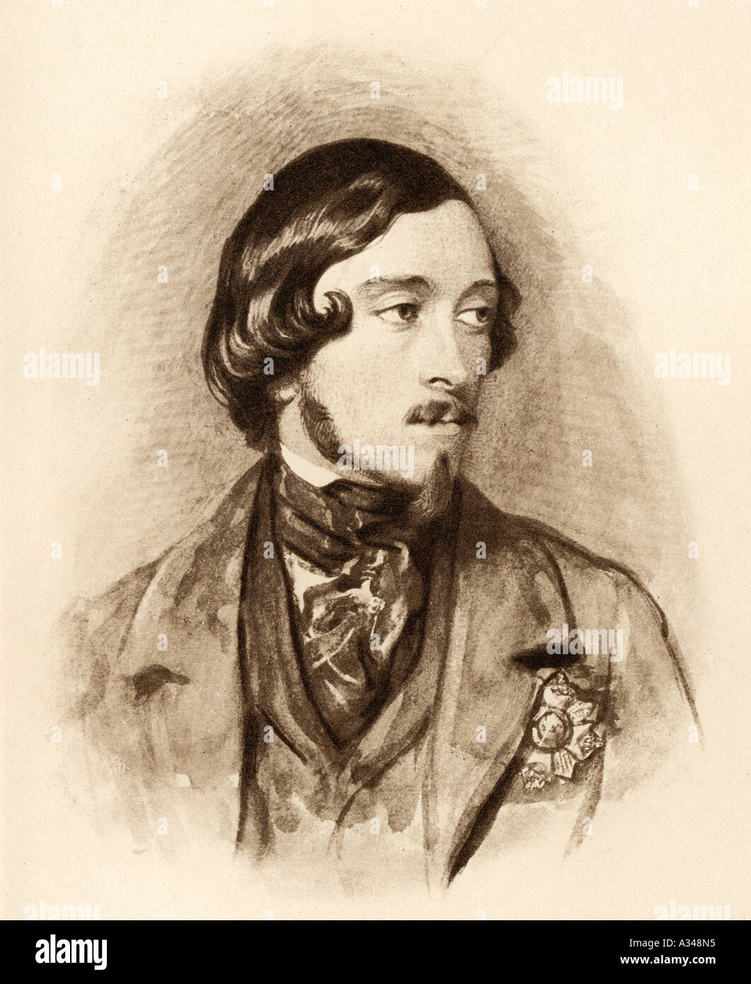 Ernest II, Duke of Saxe-Coburg and Gotha, 1818 - 1893. Brother of Prince Albert. Stock Photo