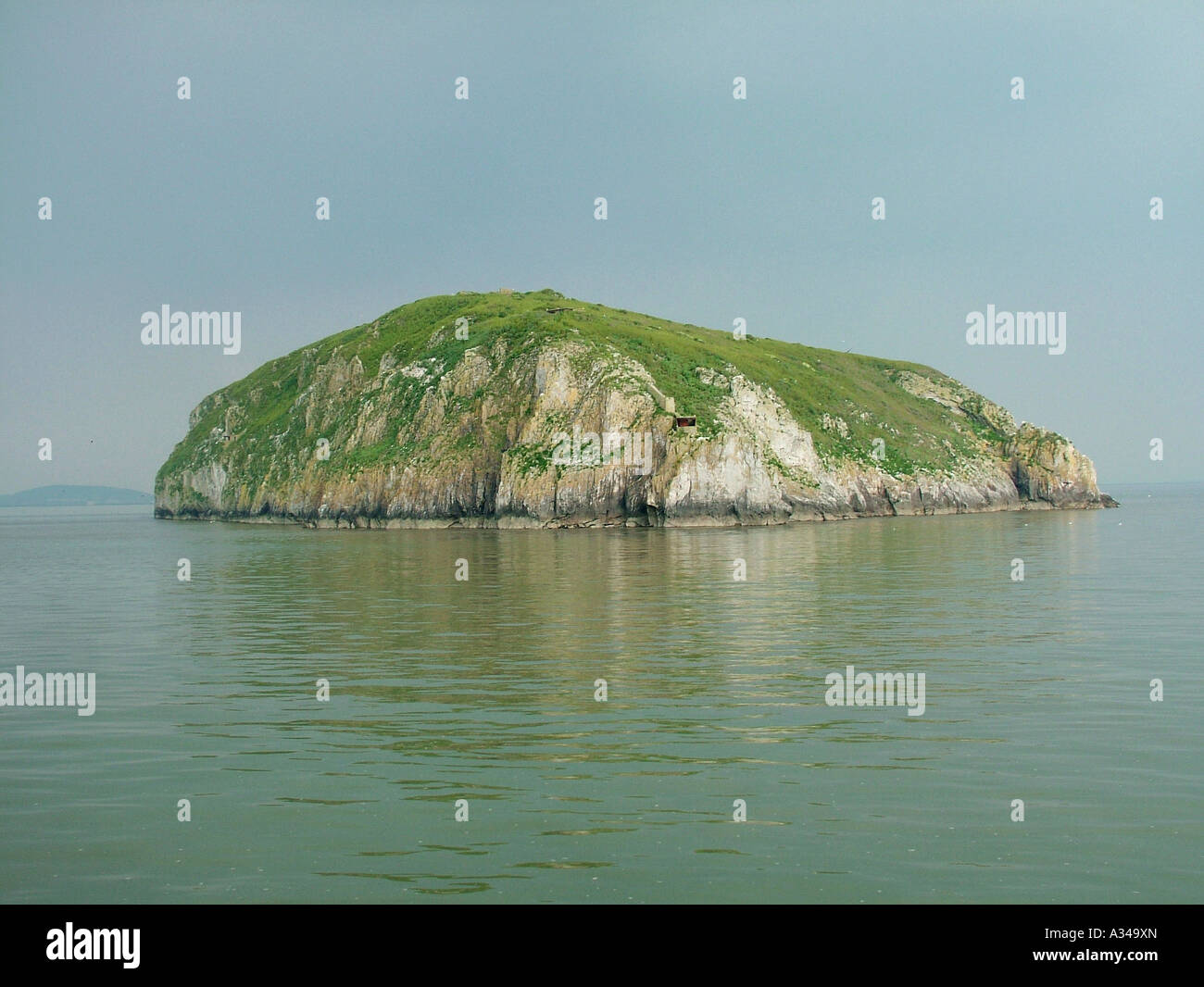 Steepholm Island Bristol Channel Vale of Glamorgan South Wales Stock Photo