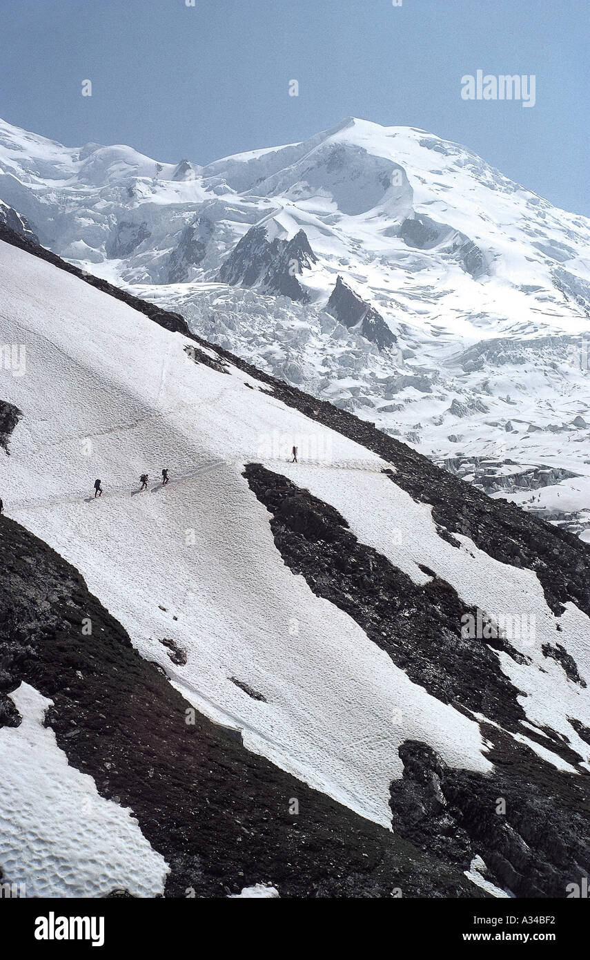 Mont blanc gouter route hi-res stock photography and images - Alamy