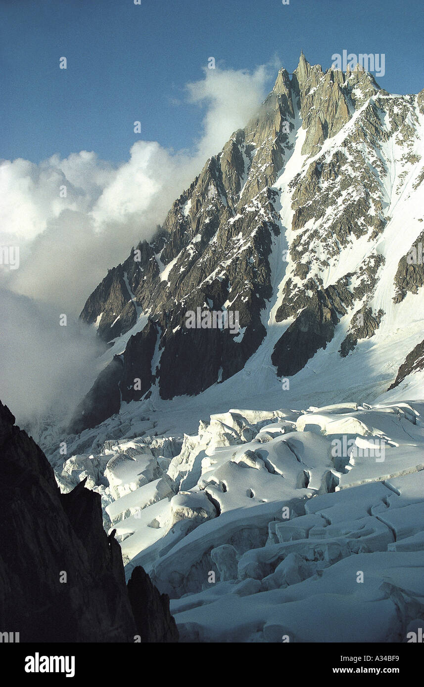 74_Ascension du Mont-Blanc Cabane des Grands Mulets - Carte postale