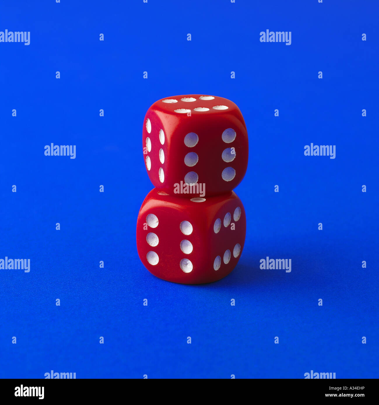 loaded dice sure thing win guarantee six sixes 30 total Stock Photo Alamy
