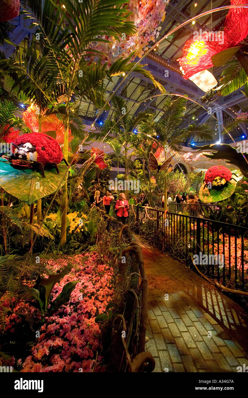 Conservatory and Botanical Gardens inside Bellagio hotel Las Vegas