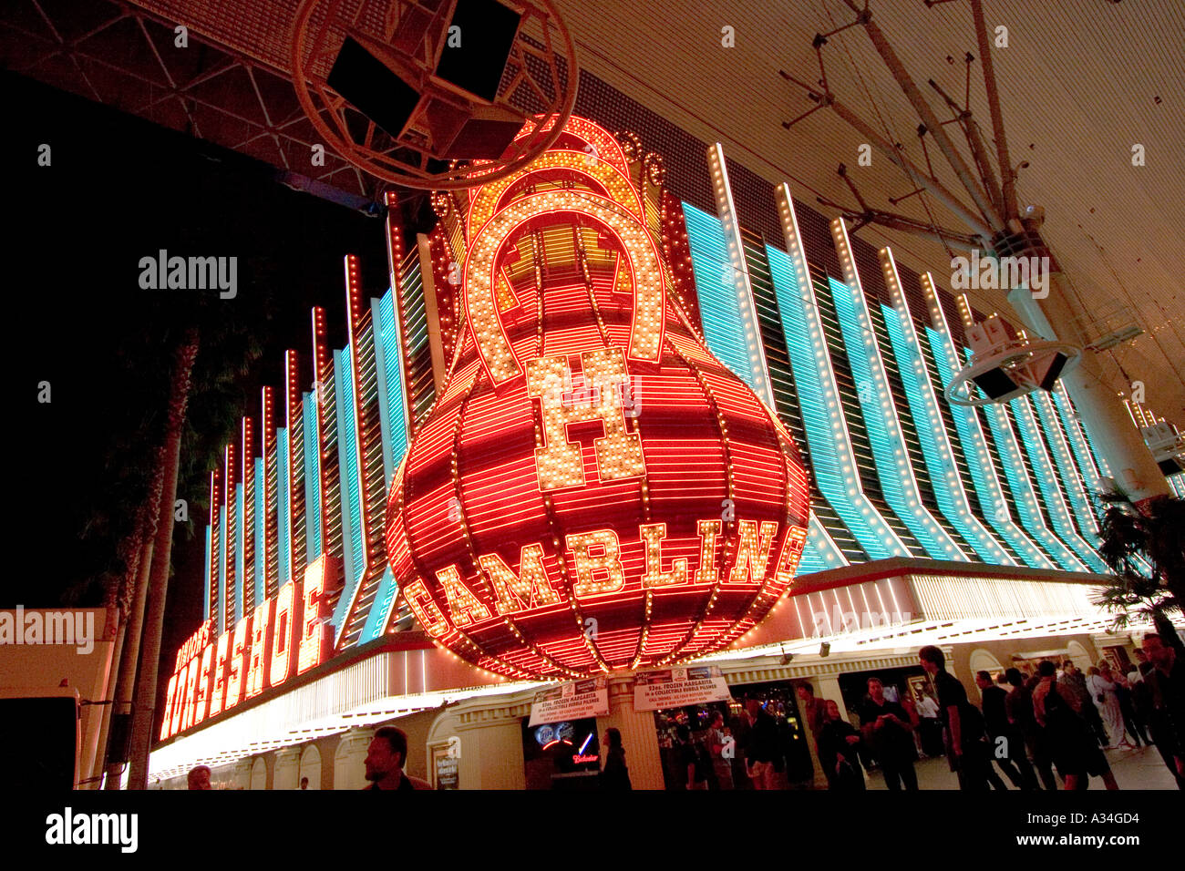 Fantastic light show at The old strip Freemont Street Las Vegas Nevada