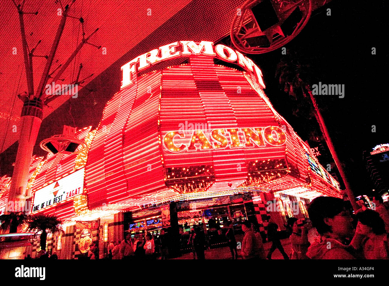 Fantastic light show at The old strip Freemont Street Las Vegas Nevada