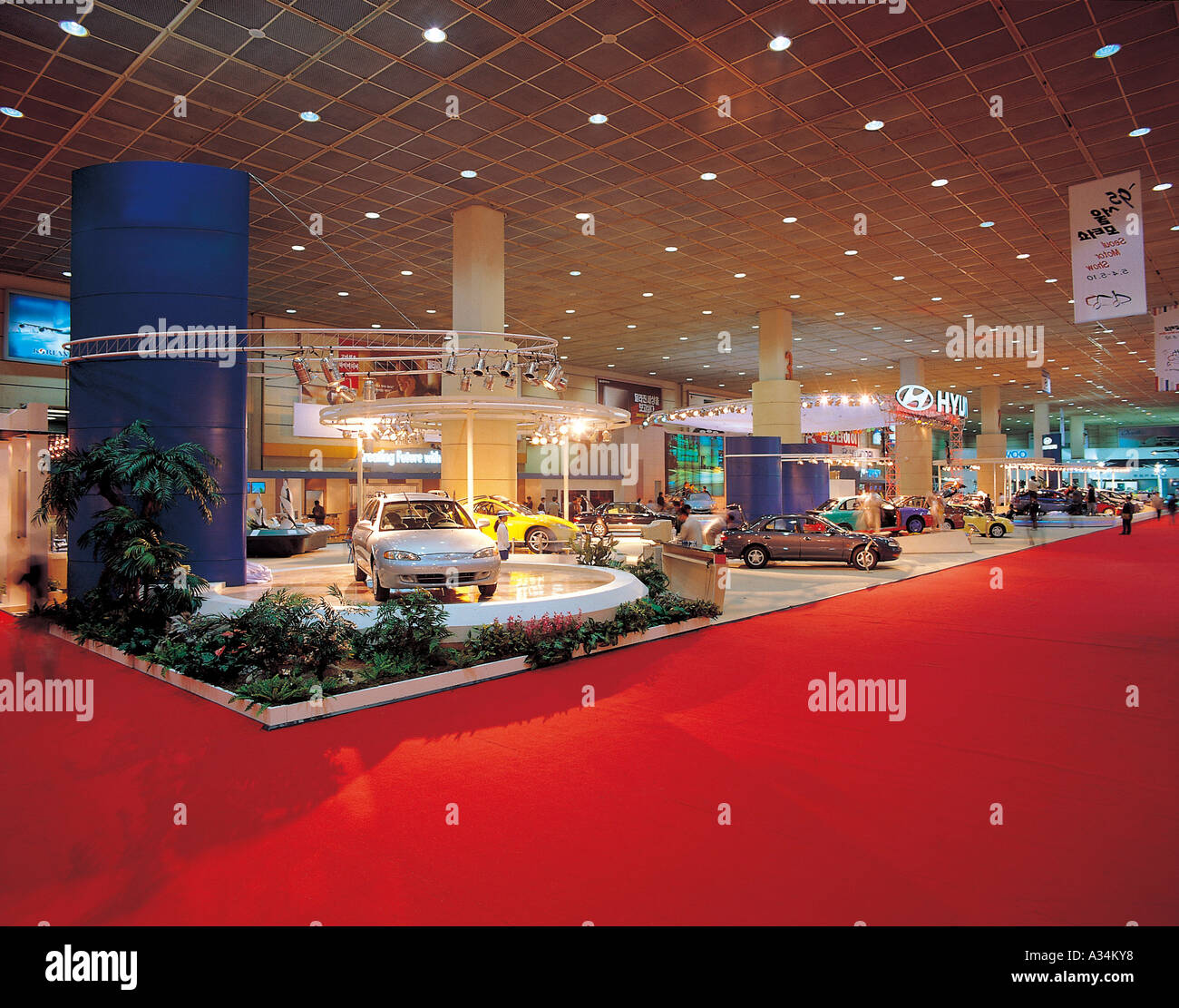 exhibition,industry,industry,indoor,interior,car,c Stock Photo
