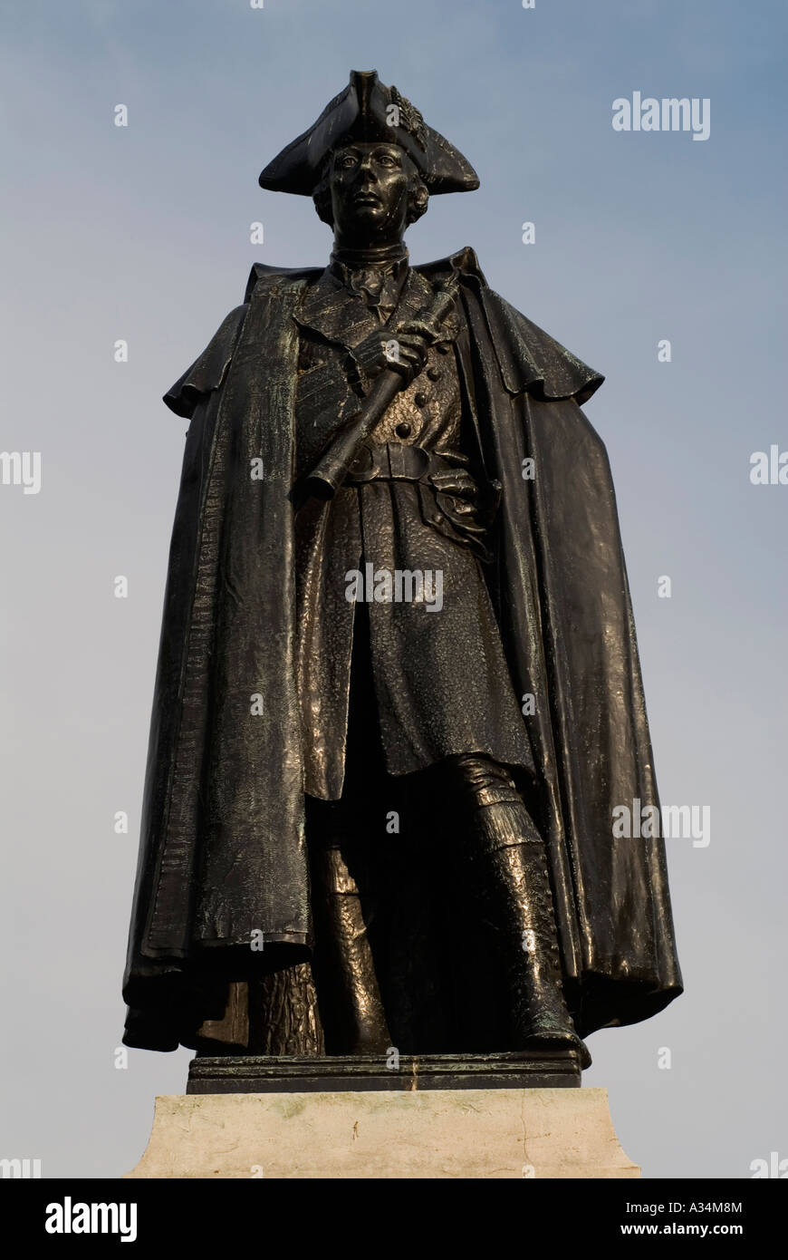 Statue of Major General James Wolfe 1727 1759 Victor of Quebec Greenwich South East London Statue of Major General James Wolfe 1727 1759 Victor of Quebec Greenwich South East London
