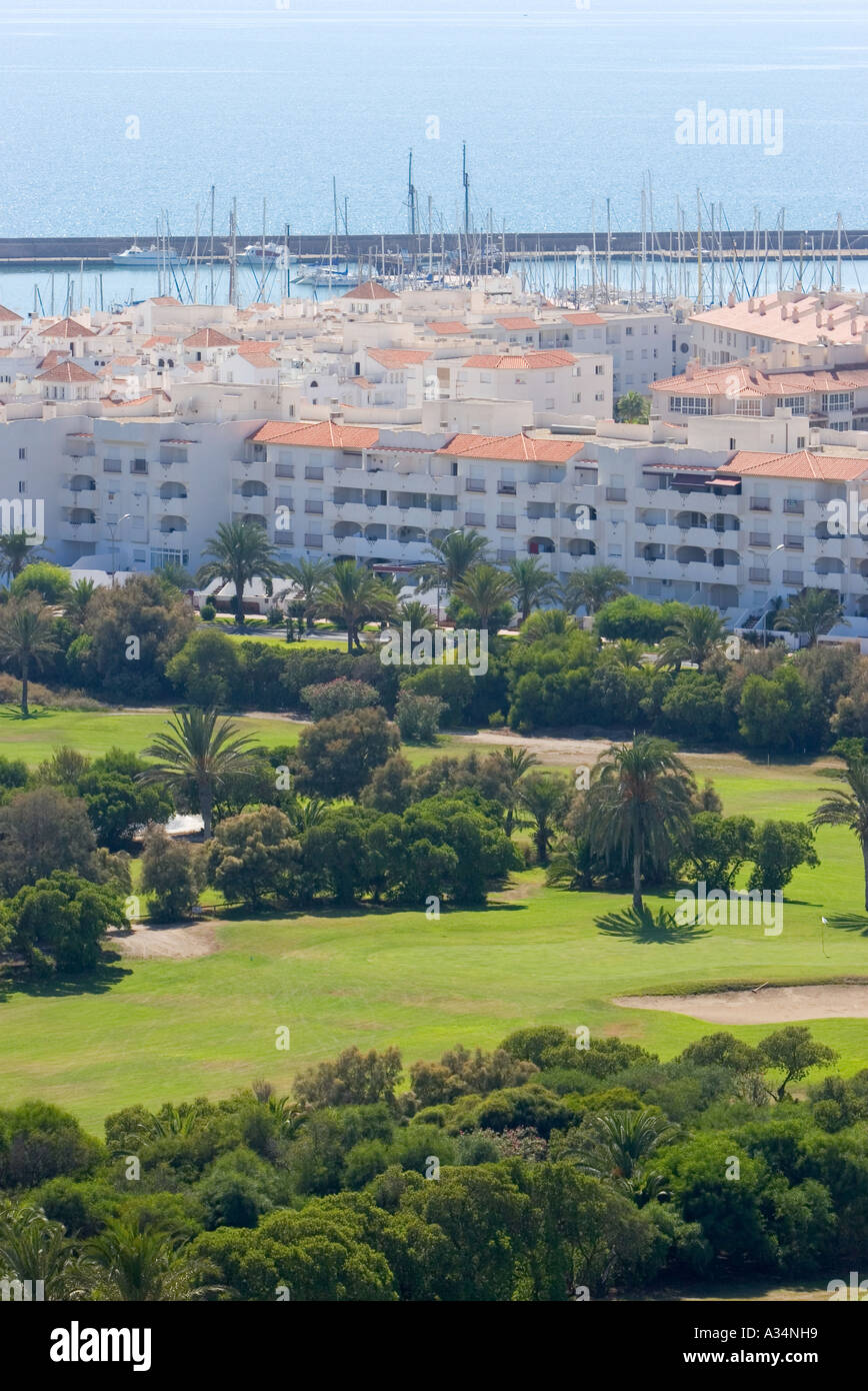 Almerimar golf course and port in Spain Stock Photo - Alamy