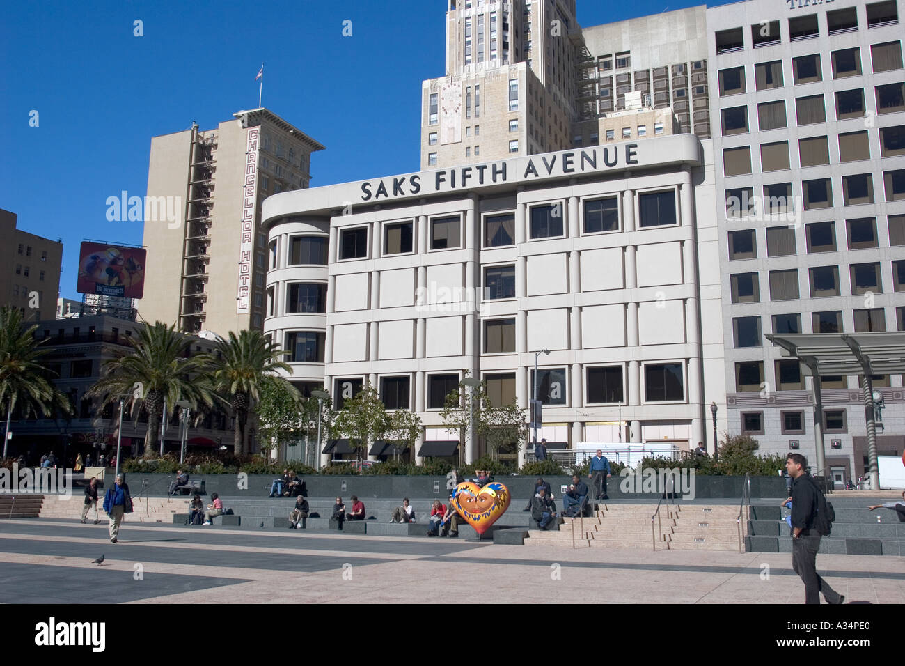 Saks Fifth Avenue in Los Angeles - LOS ANGELES - CALIFORNIA Stock