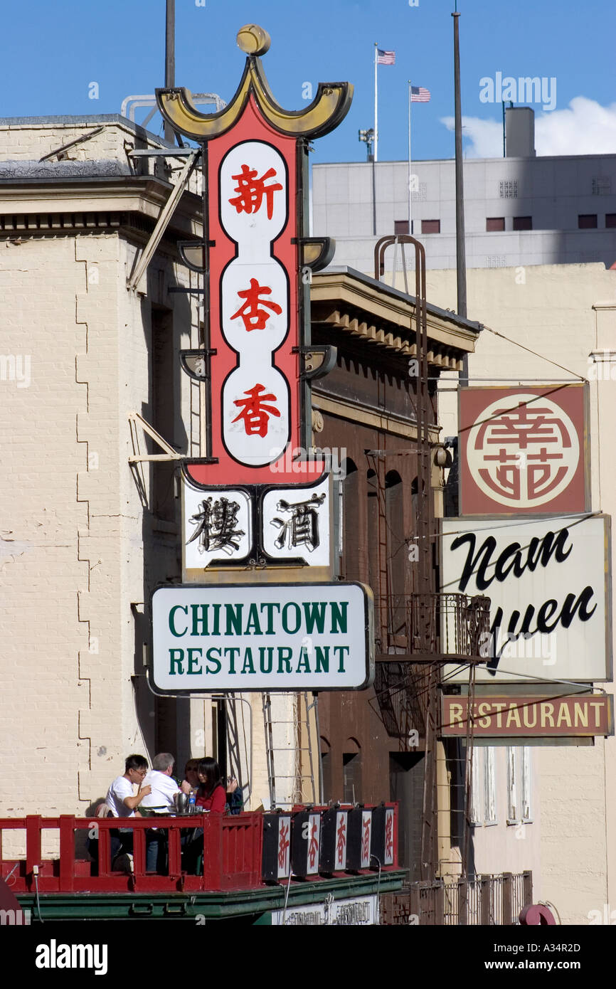 Chinatown Restaurant San Francisco California Usa Stock