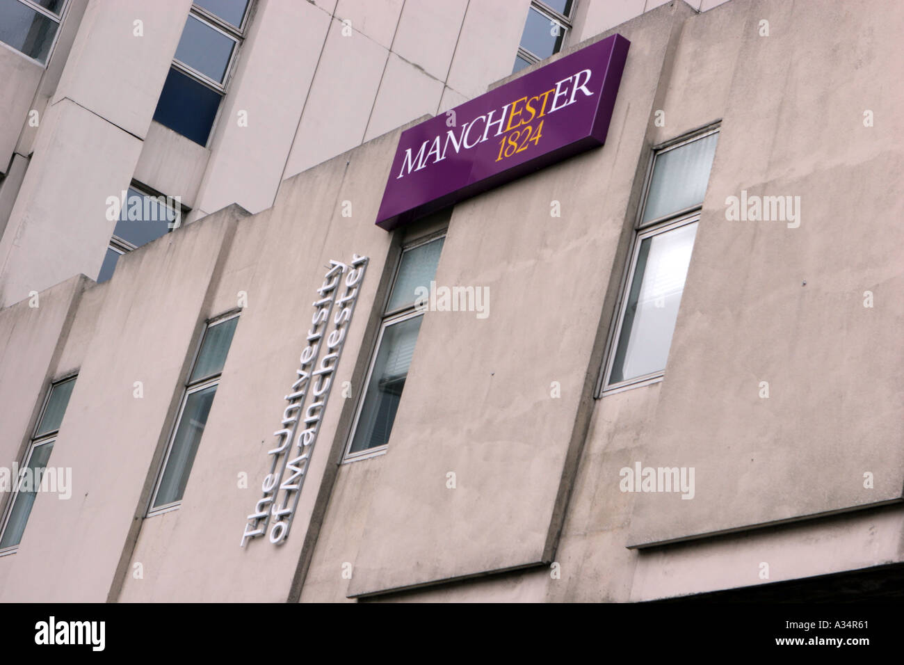 Faraday tower Sackville Street University of Manchester UK Stock Photo