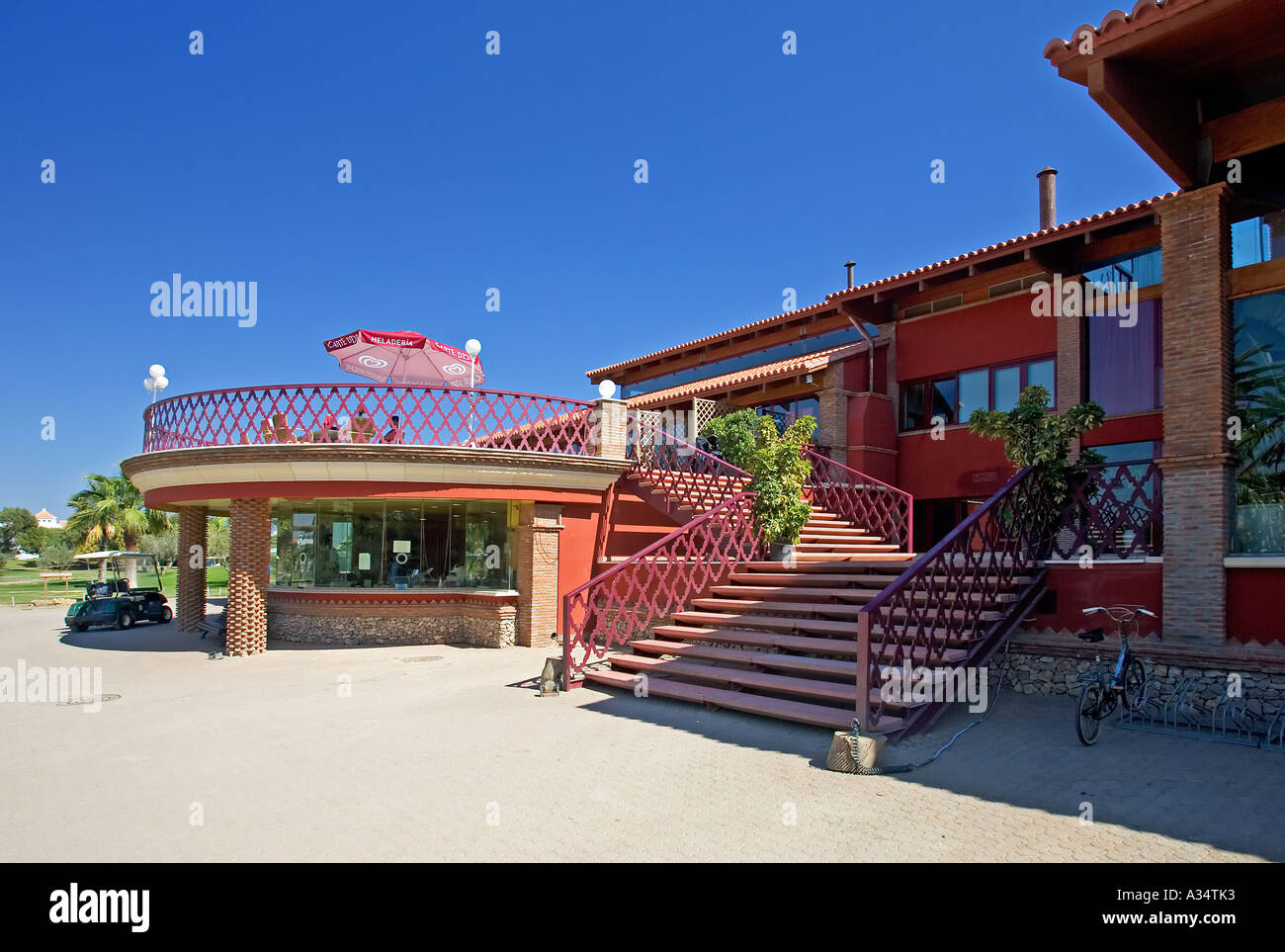 Playa Serena golf clubhouse on the Costa del Almeria Stock Photo - Alamy