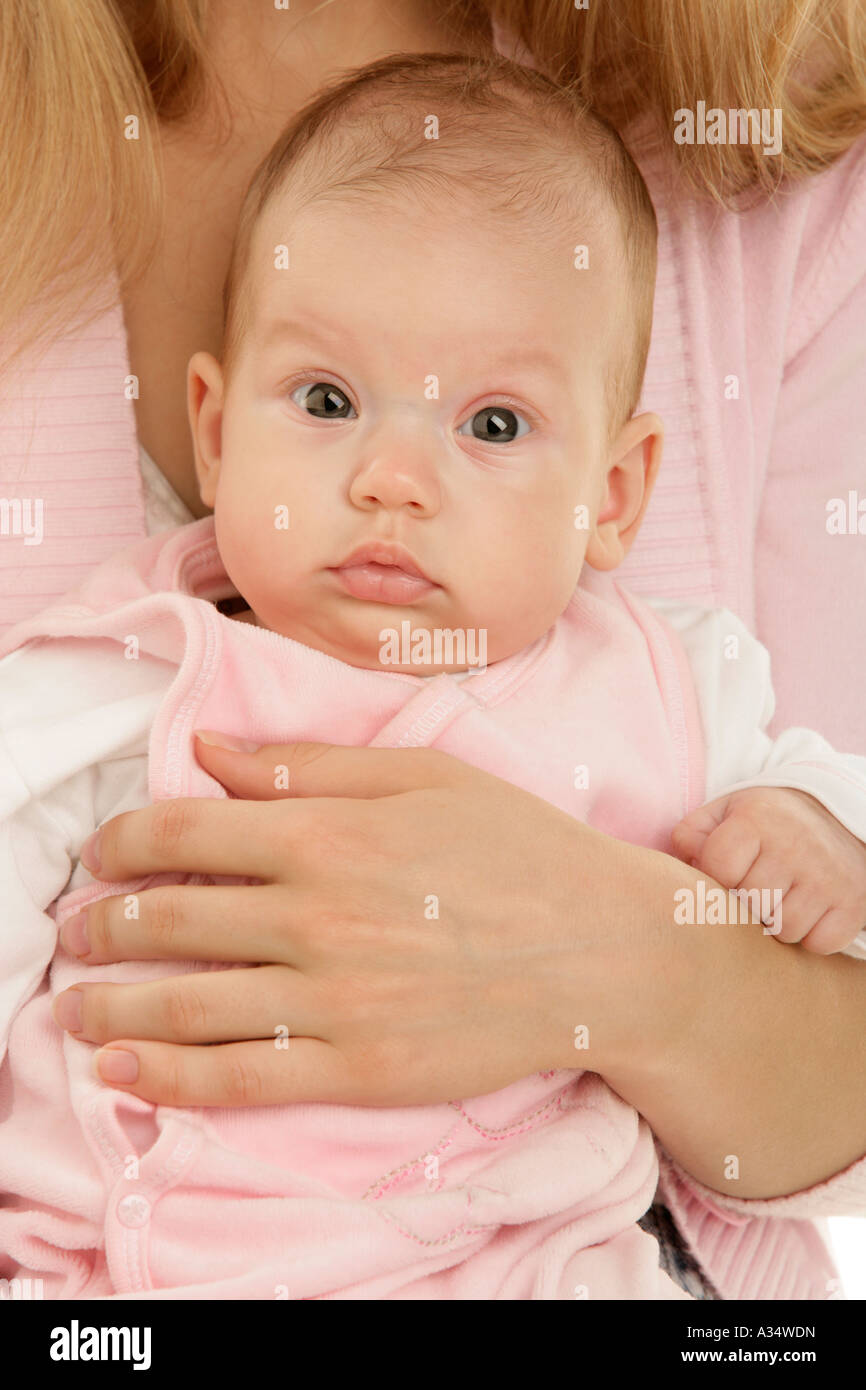 Mother holding baby Stock Photo Alamy