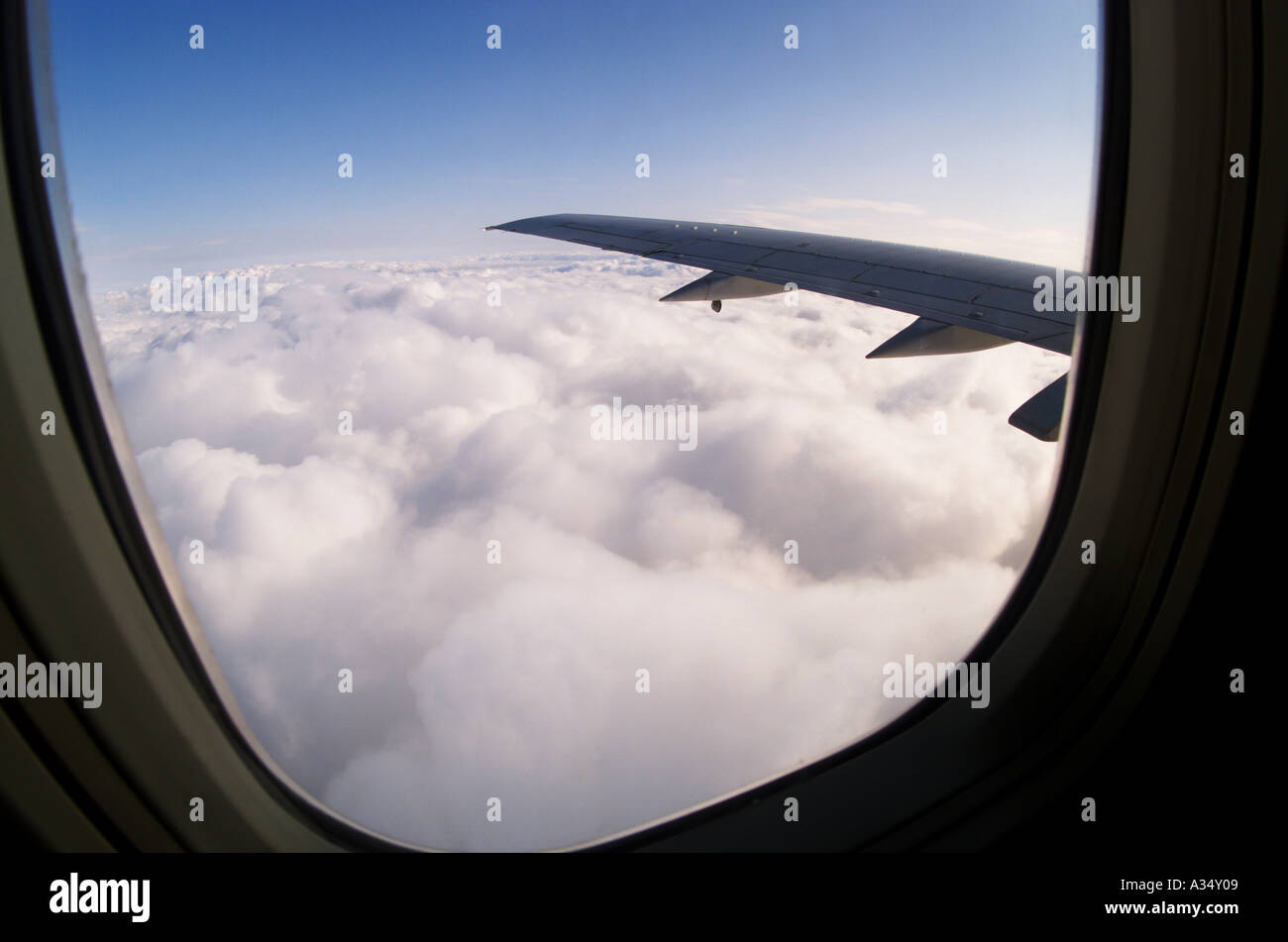 view from the passenger window of a jet Stock Photo - Alamy