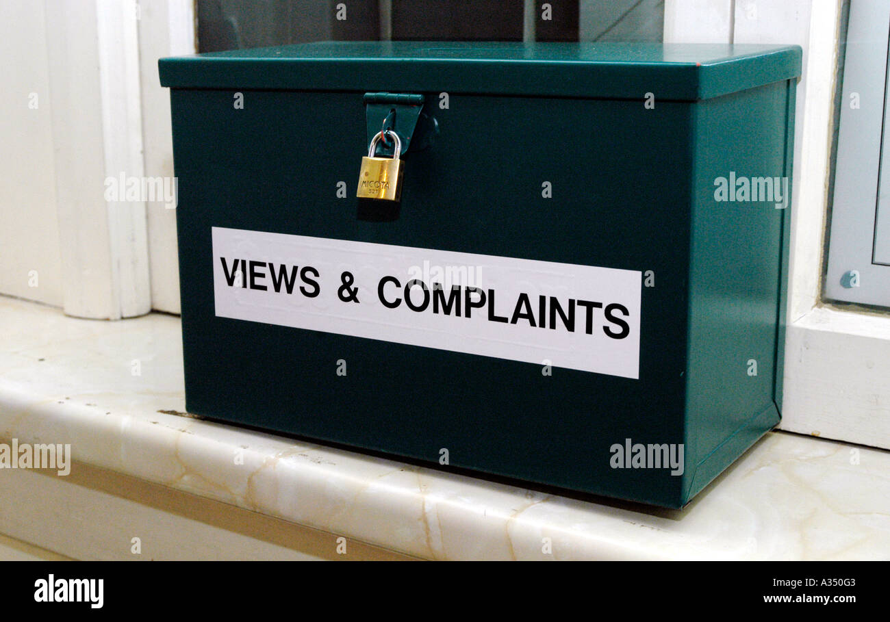 Complaints box hires stock photography and images Alamy