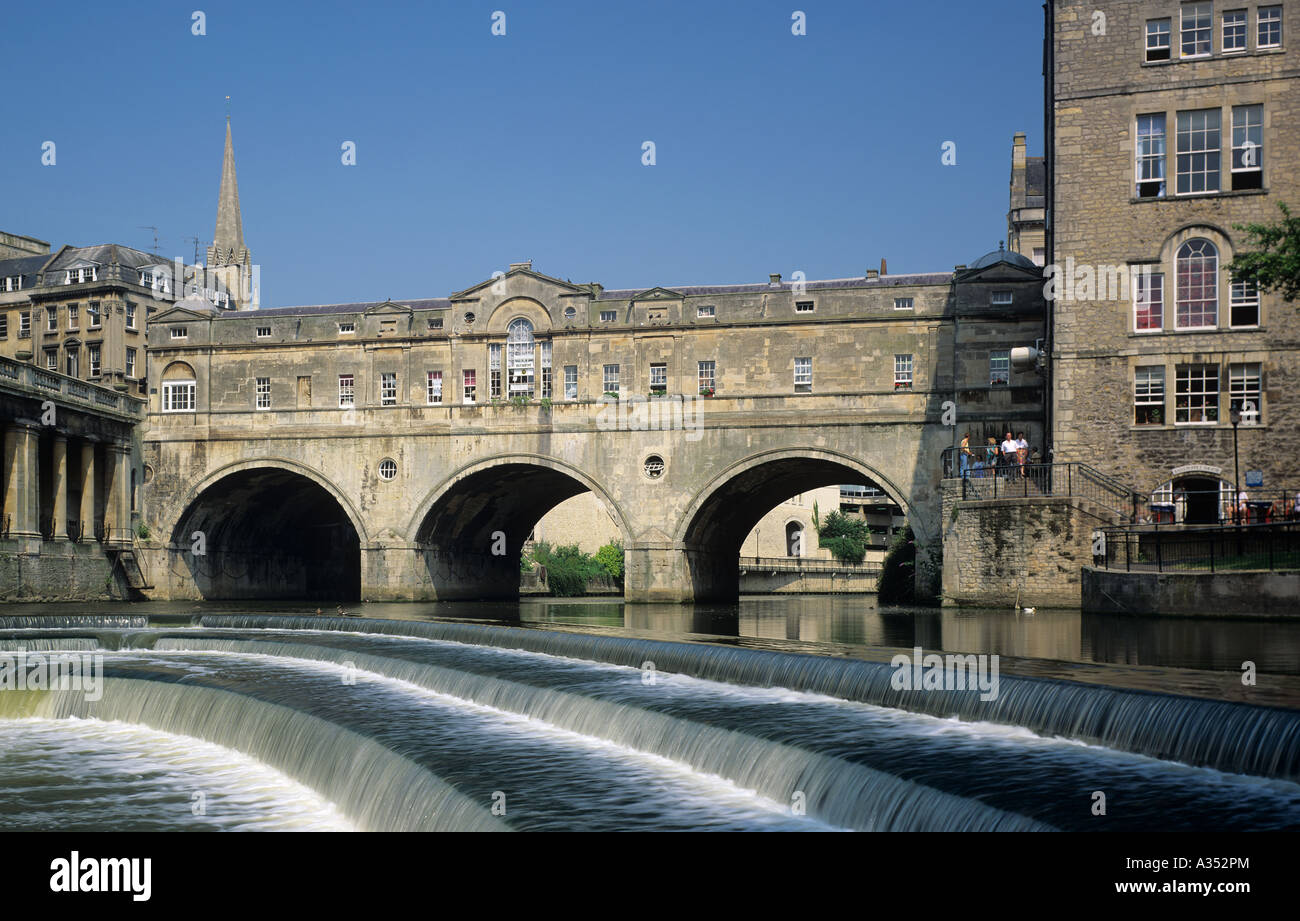 Putney, bridge , Bath , Avon , England, Stock Photo