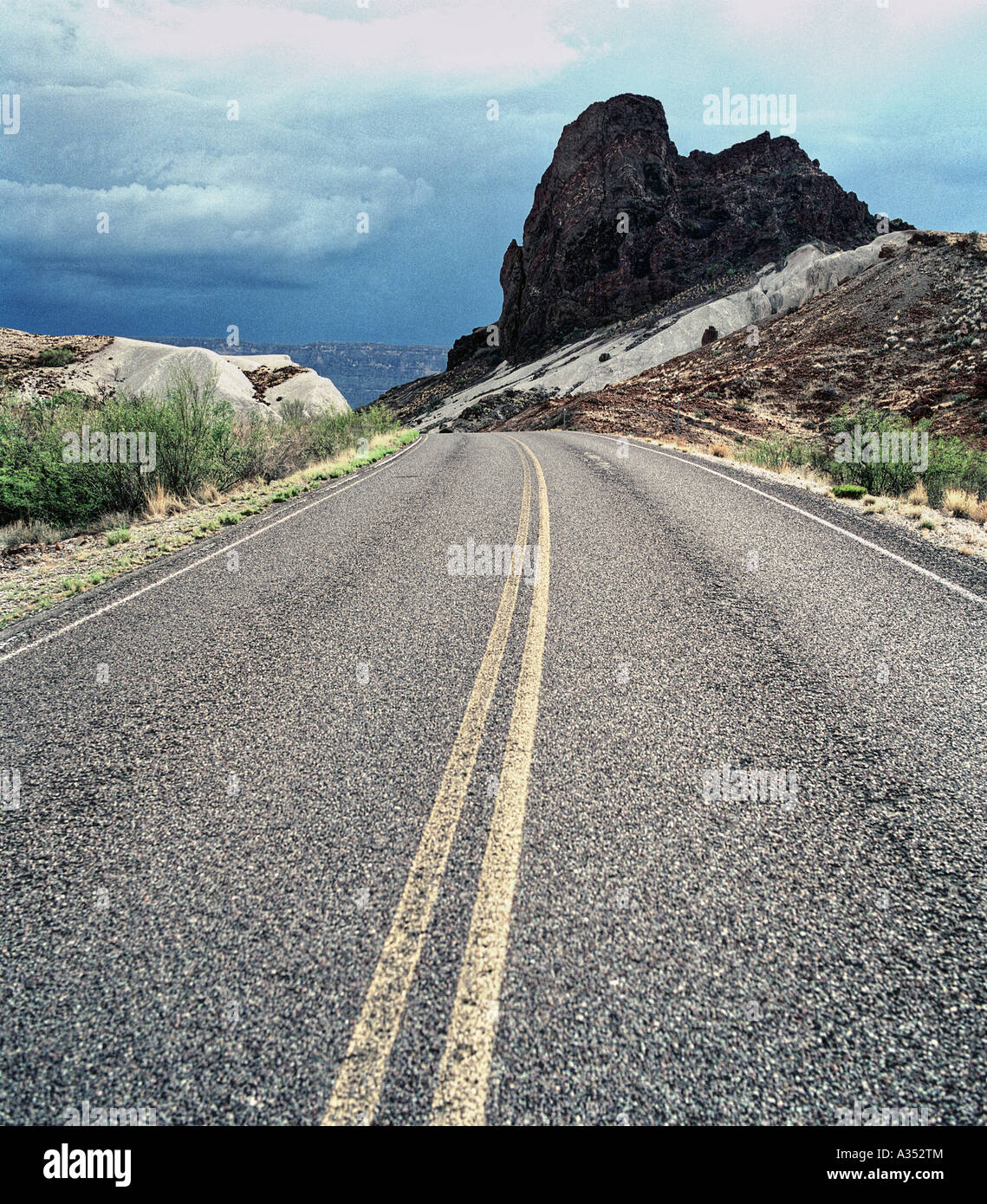 Robert Maxwell Drive in the Big Bend National Park Texas Stock Photo