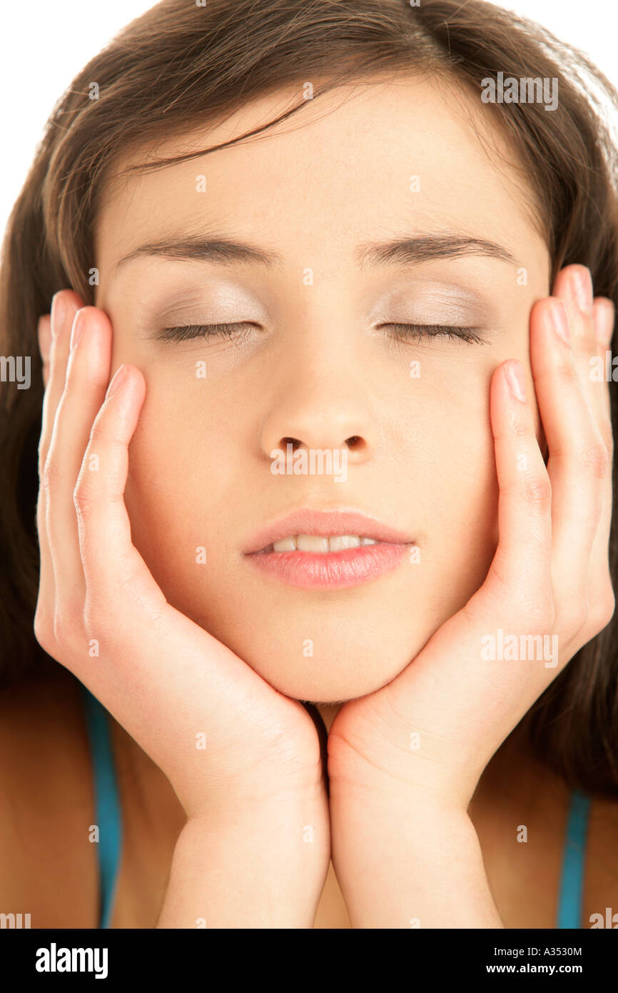 Face cupped hires stock photography and images Alamy