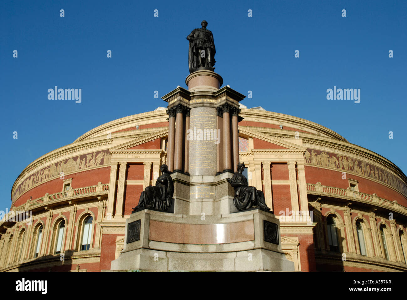 Statue Outside Royal Albert Hall High Resolution Stock Photography and