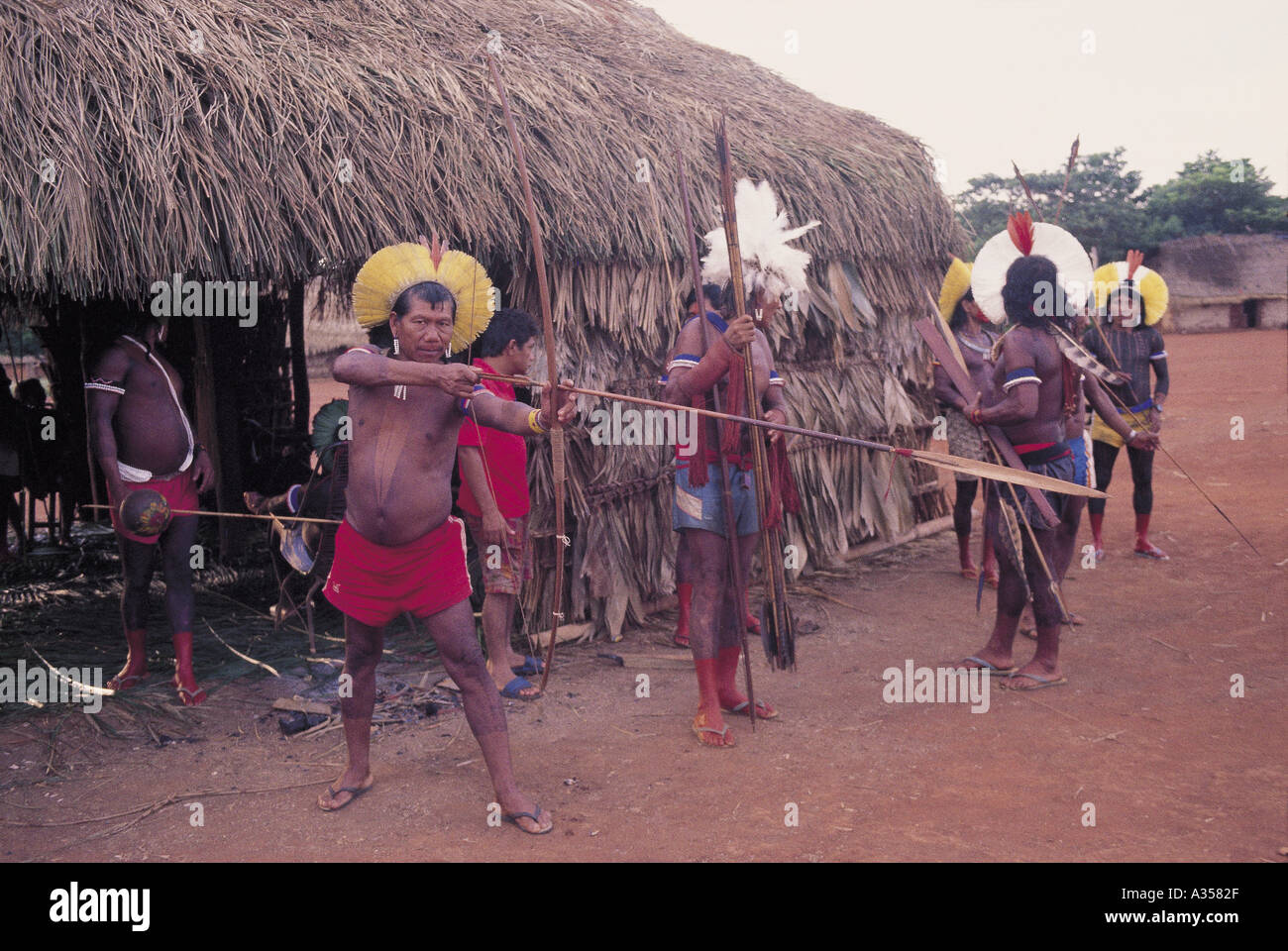 Kayapo Indians Stock Photo
