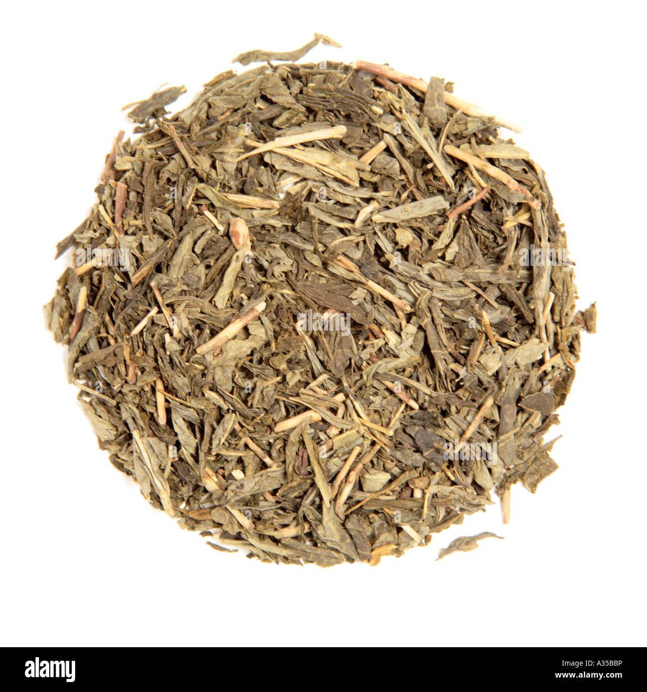 Tea Leaves in Pile Stock Photo
