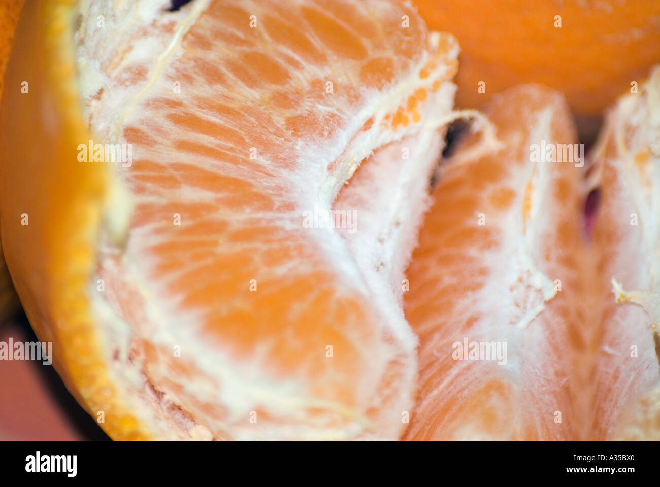 White Rind Inorange Orange Slices On Rind Stock Photo - Alamy