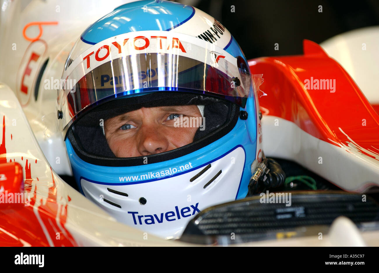 Mika salo Toyota F1 Silverstone U K Stock Photo - Alamy