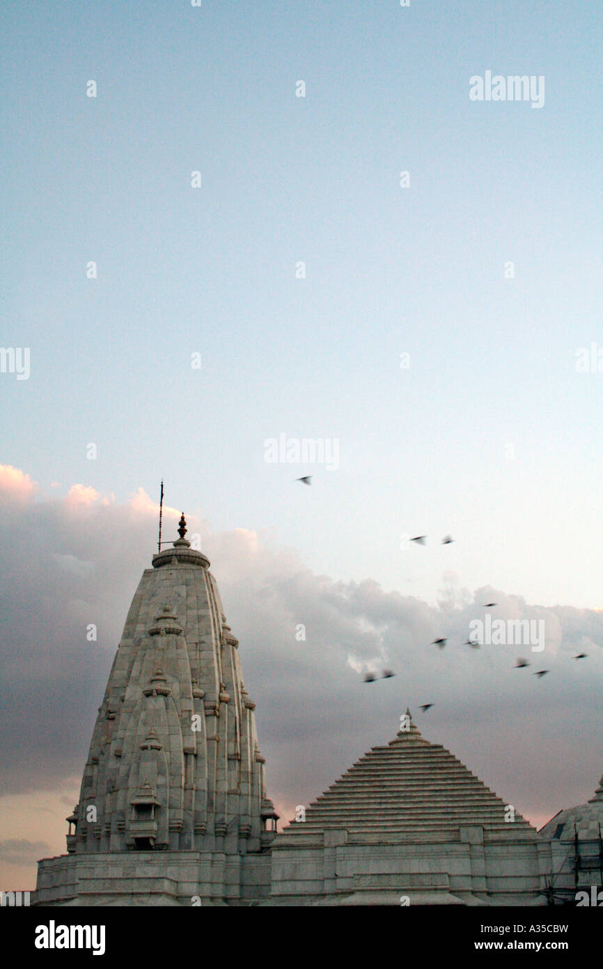 Temple at twilight, Jaipur Stock Photo