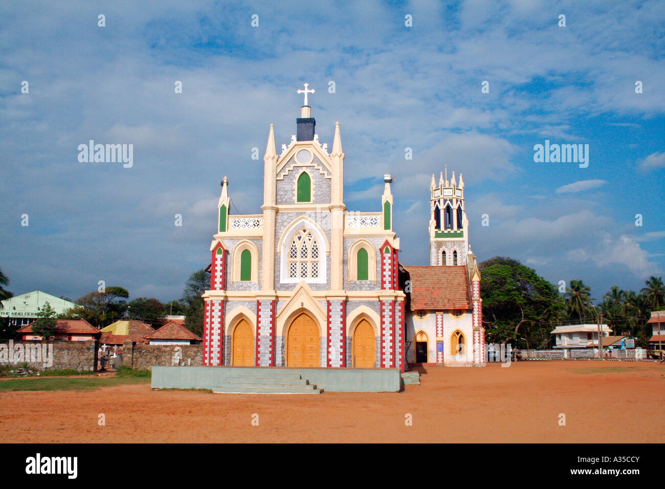 Beachside church, Trivandrum, Kerala, India Stock Photo
