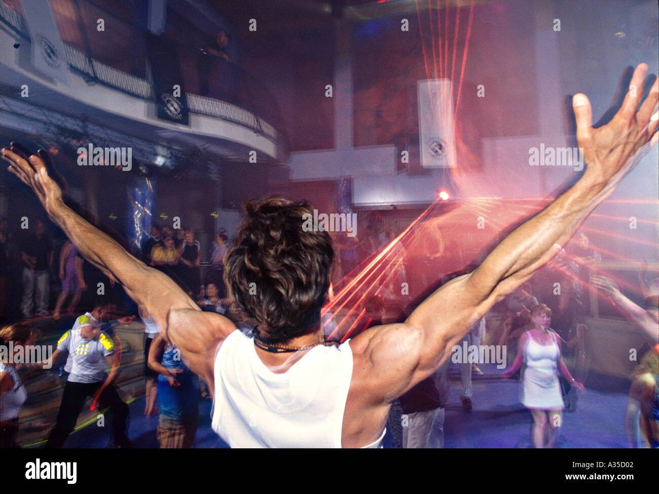 Red disco nightclub dance floor hi-res stock photography and images - Alamy