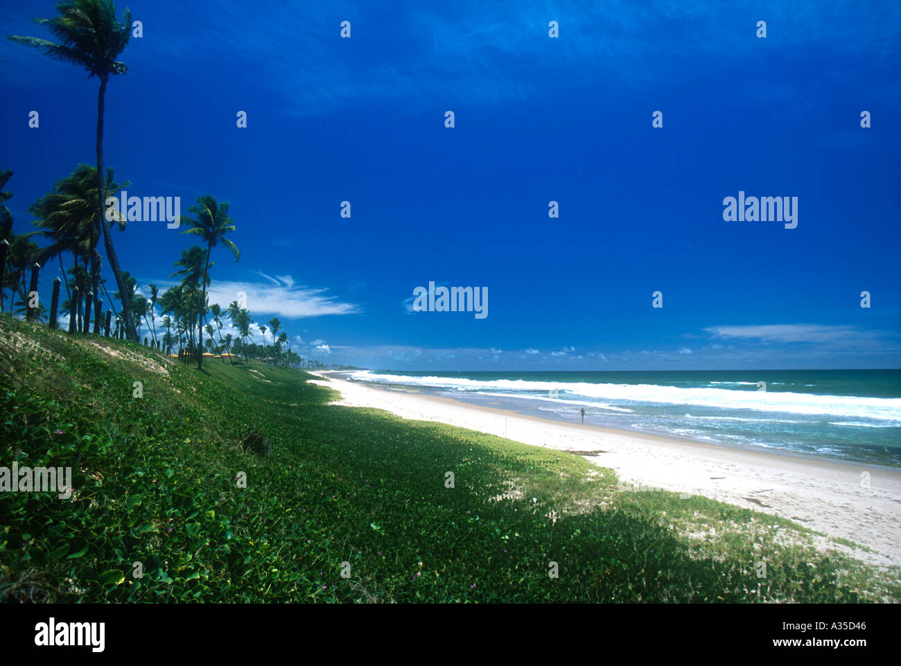 Hippy beach Bahia Brazil Stock Photo
