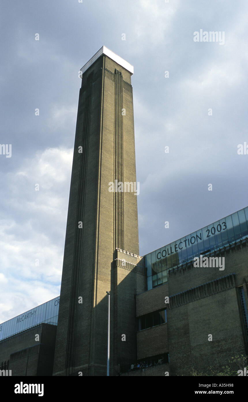The Tate Modern Art Gallery in London Stock Photo
