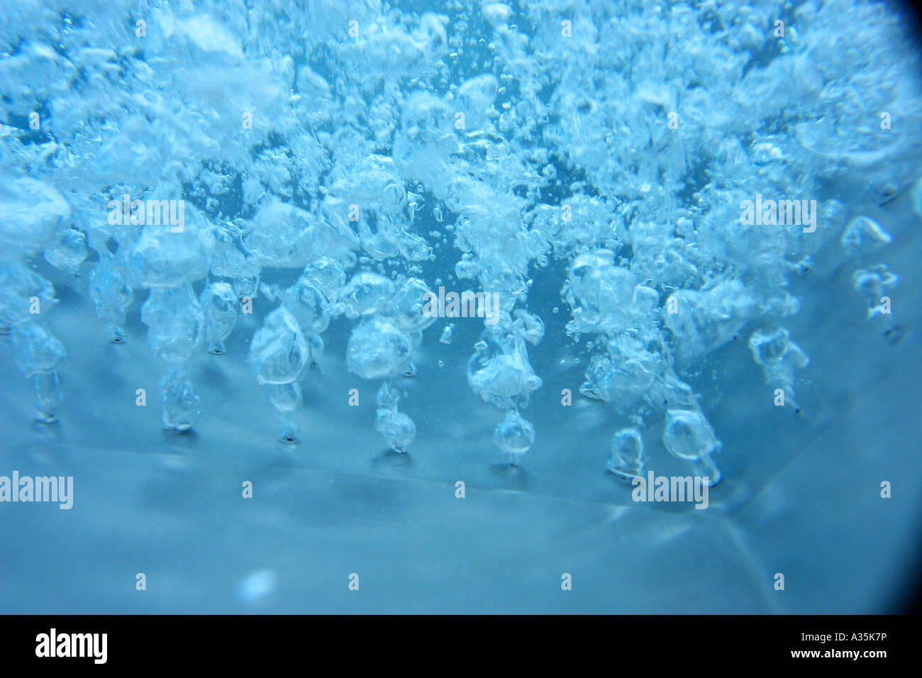 closeup of boiling water bubbles Stock Photo Alamy