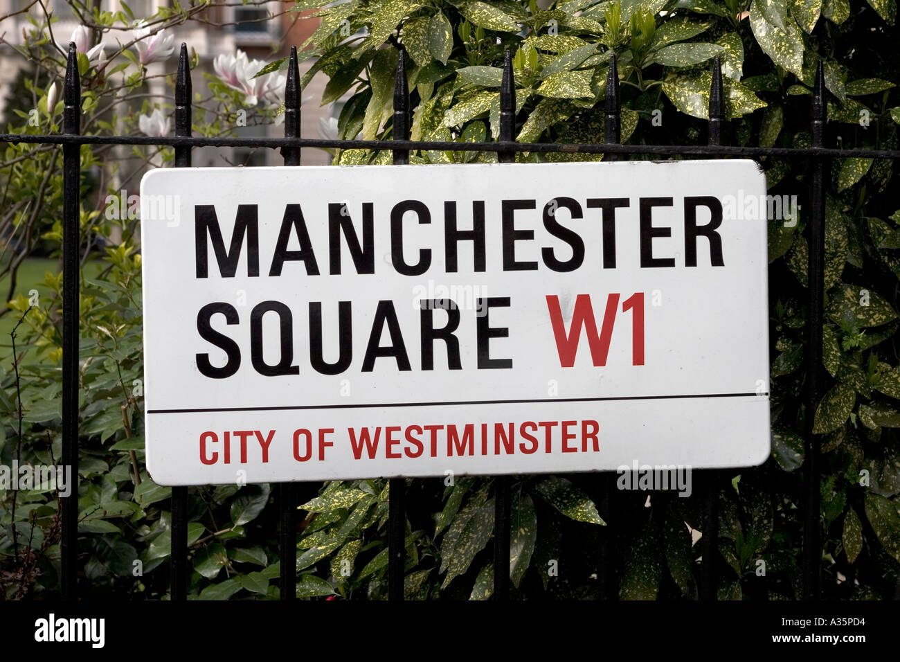 Manchester Square London England UK Stock Photo