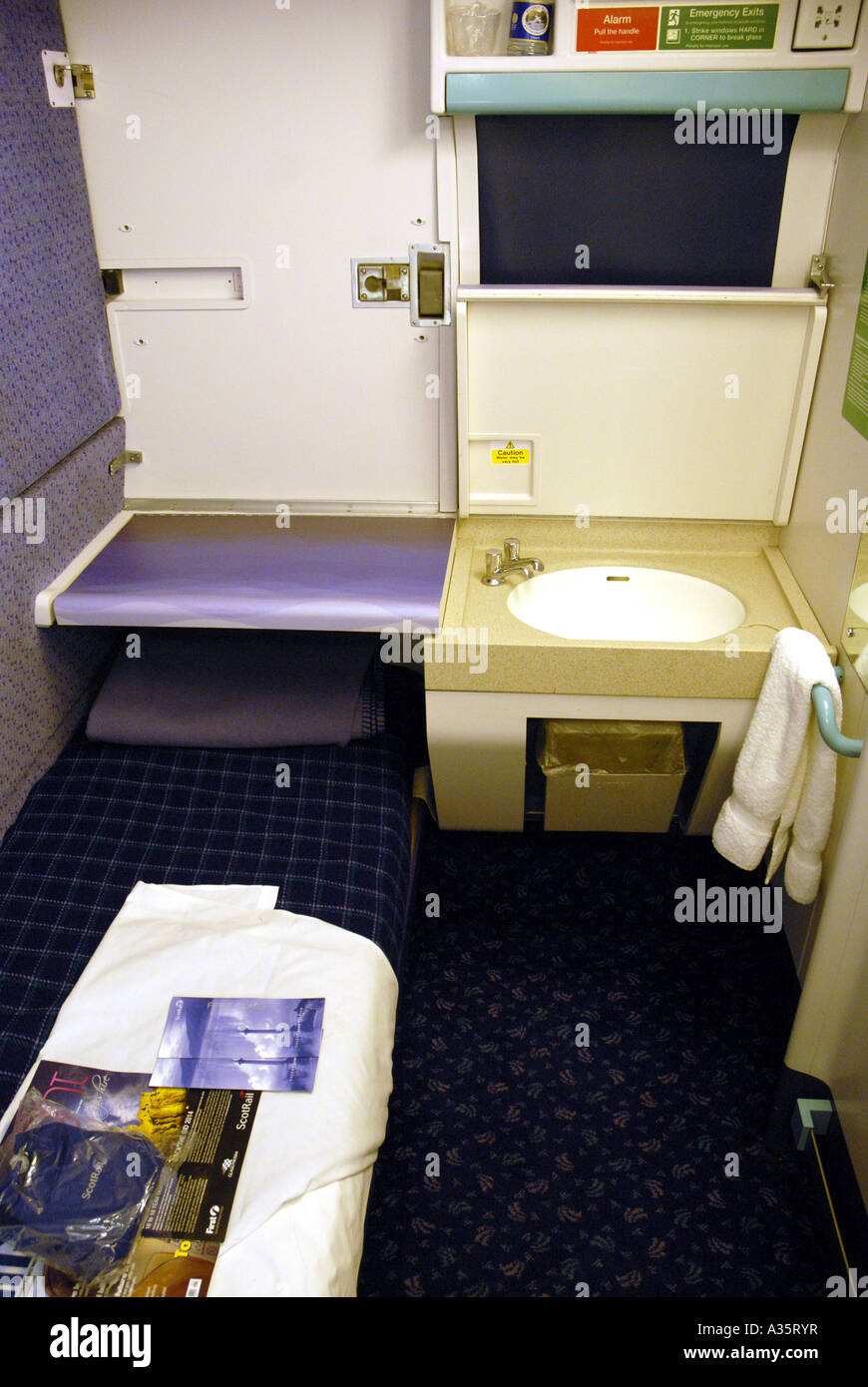 First Class Cabin On A First Scotrail Overnight Sleeper