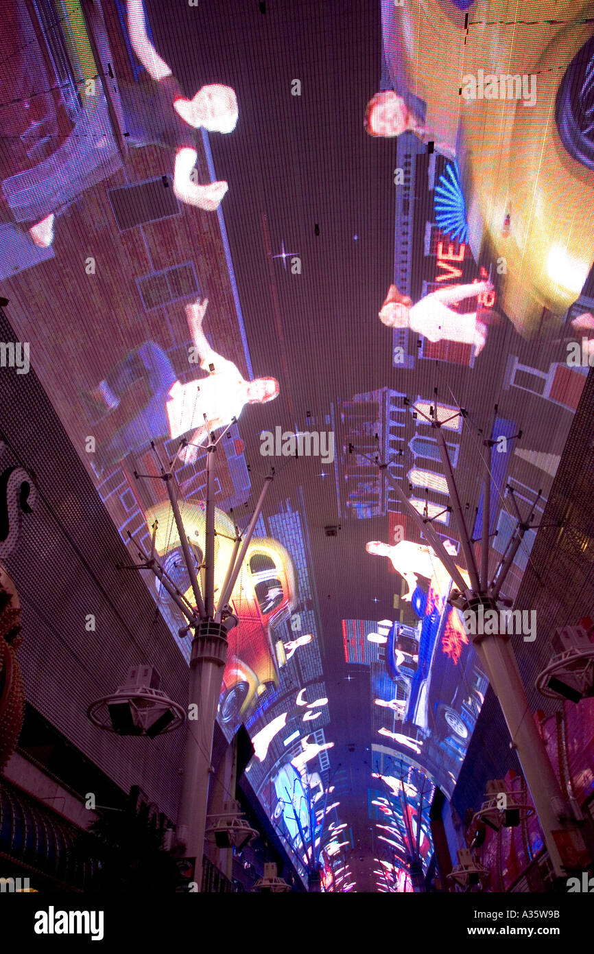 Fantastic Light Show At The Old Strip Freemont Street Las