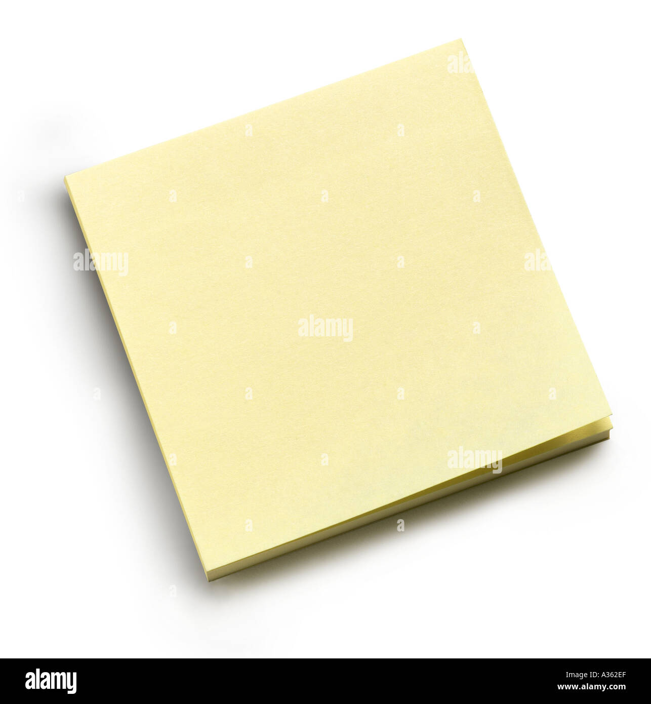 post it note pad with slightly lifted page Stock Photo Alamy