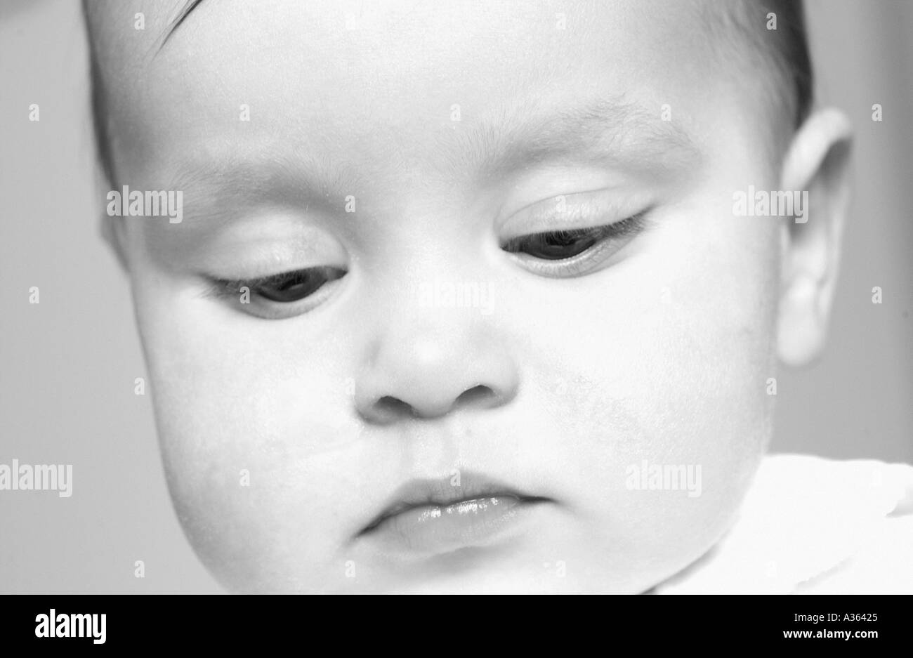 Baby Face Closeup Stock Photo