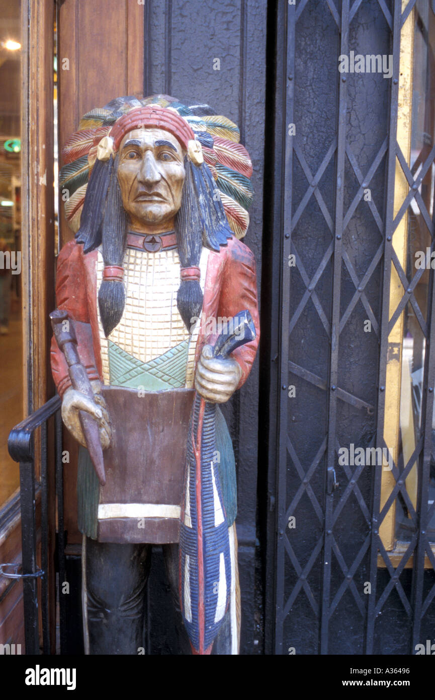 Wooden cigar store indian hires stock photography and images Alamy